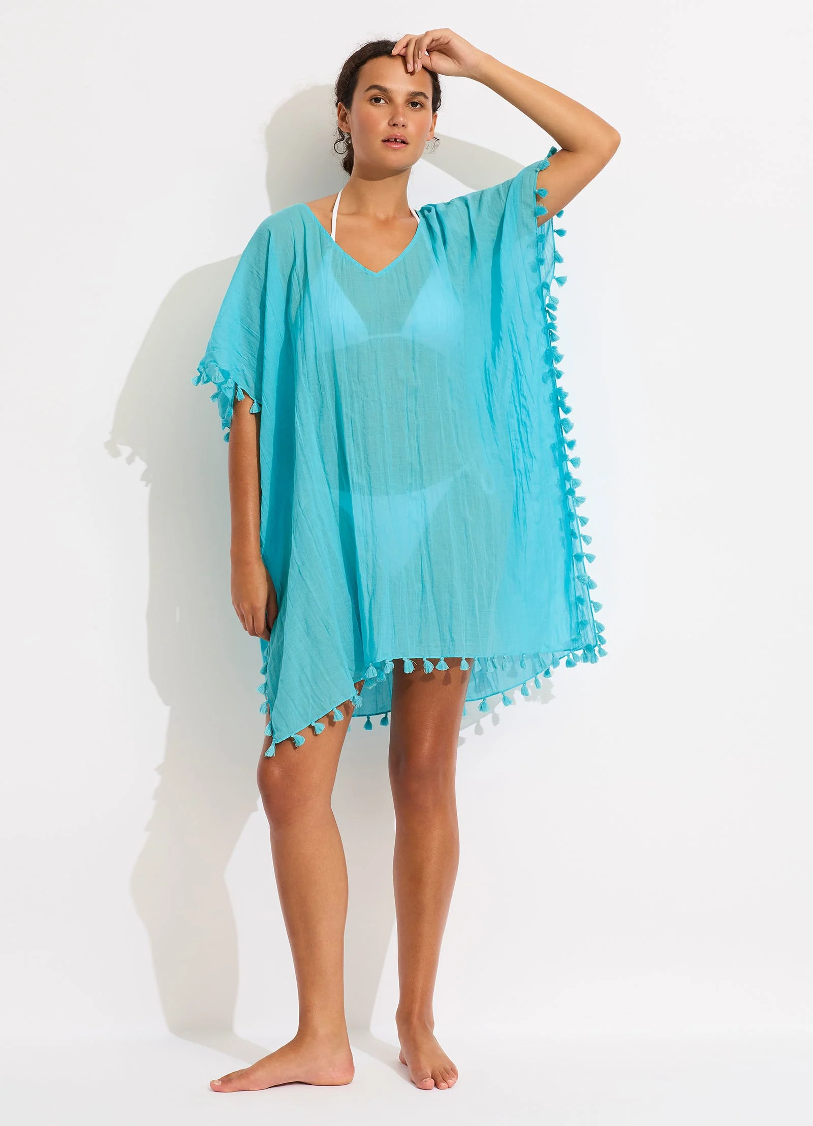 Amnesia Kaftan - Atoll Blue - Image 2