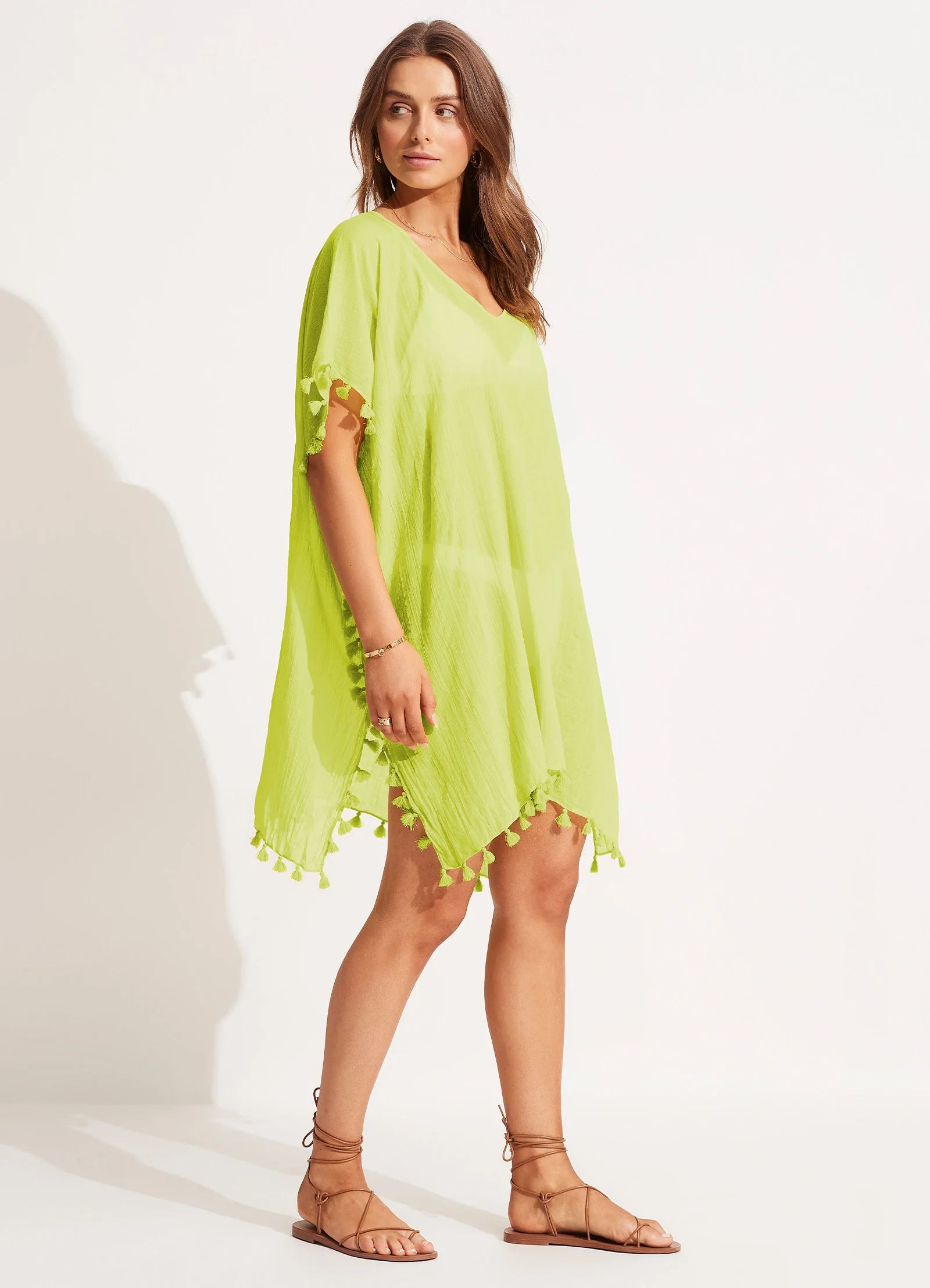 Amnesia Kaftan - Celery - Image 2