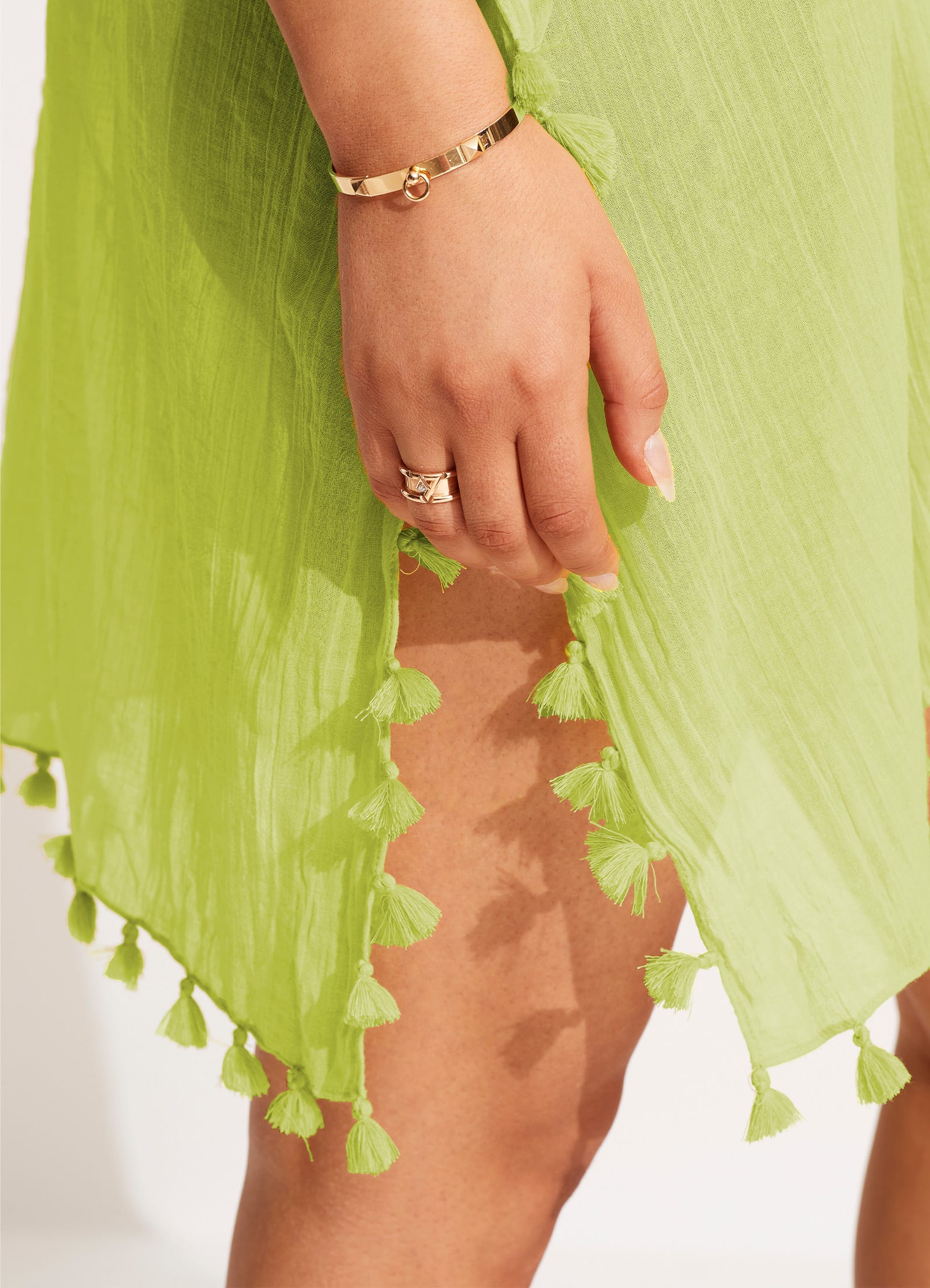 Amnesia Kaftan - Celery - Image 4