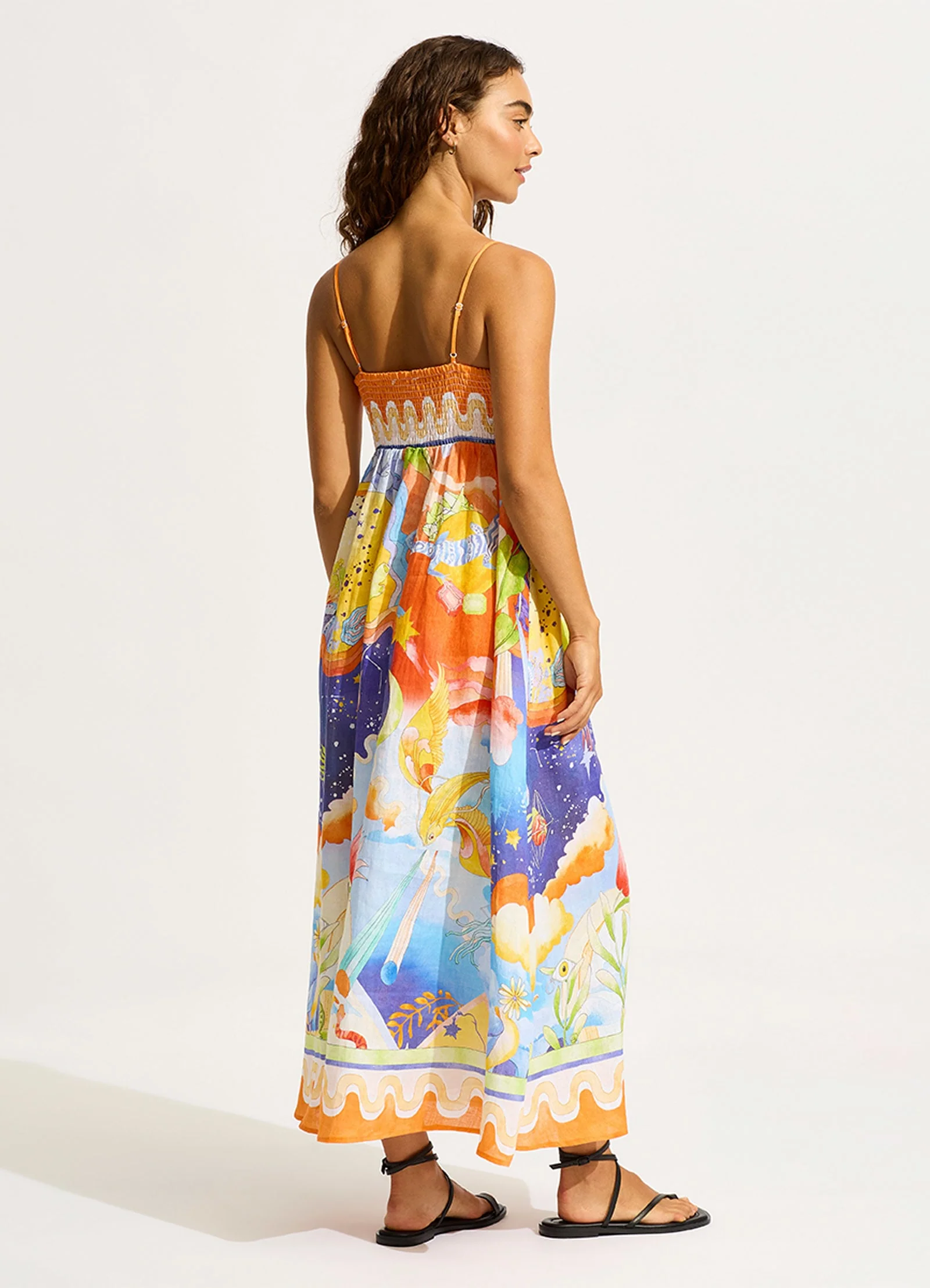 Aquarius Maxi Dress - Turquoise - Image 4