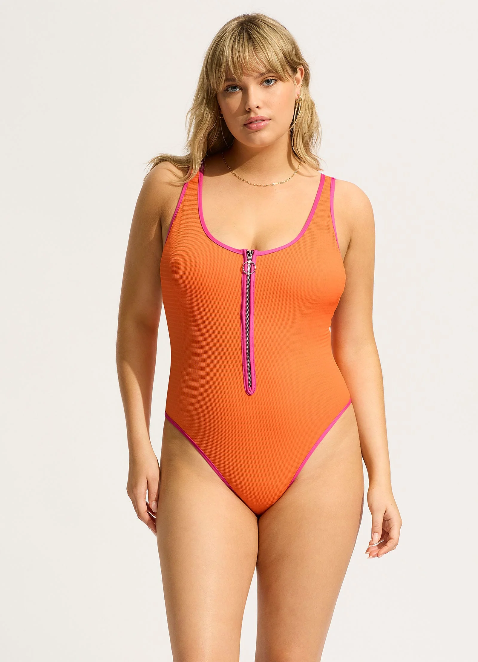Beach Bound Retro Tank One Piece - Turmeric - Image 6