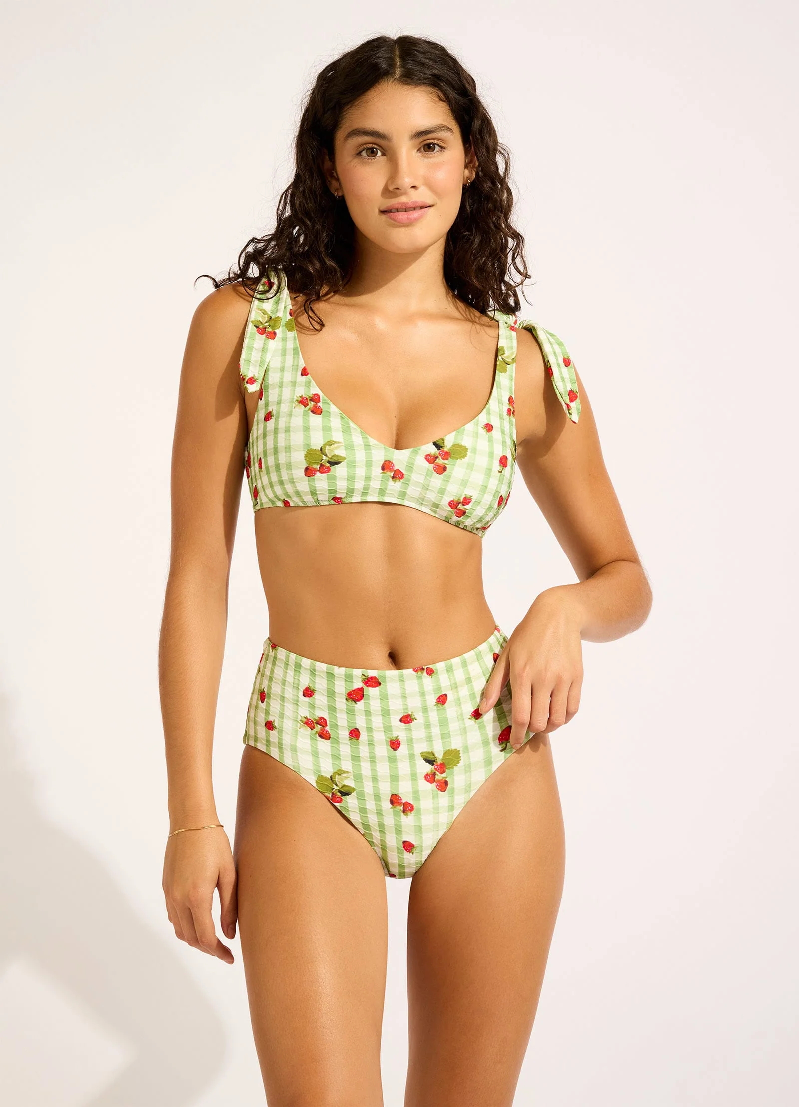 Beach Picnic Sweetheart Tank Bikini Top