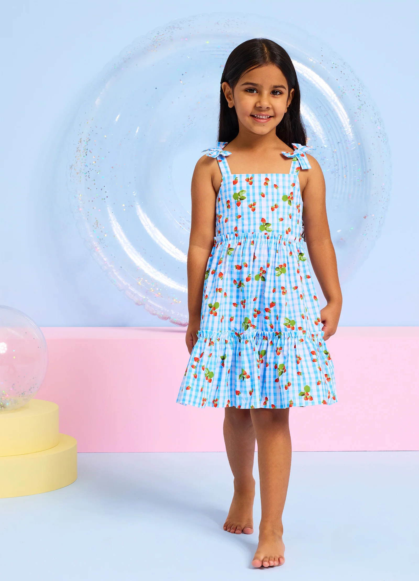 Beach Picnic Tiered Dress - Image 7