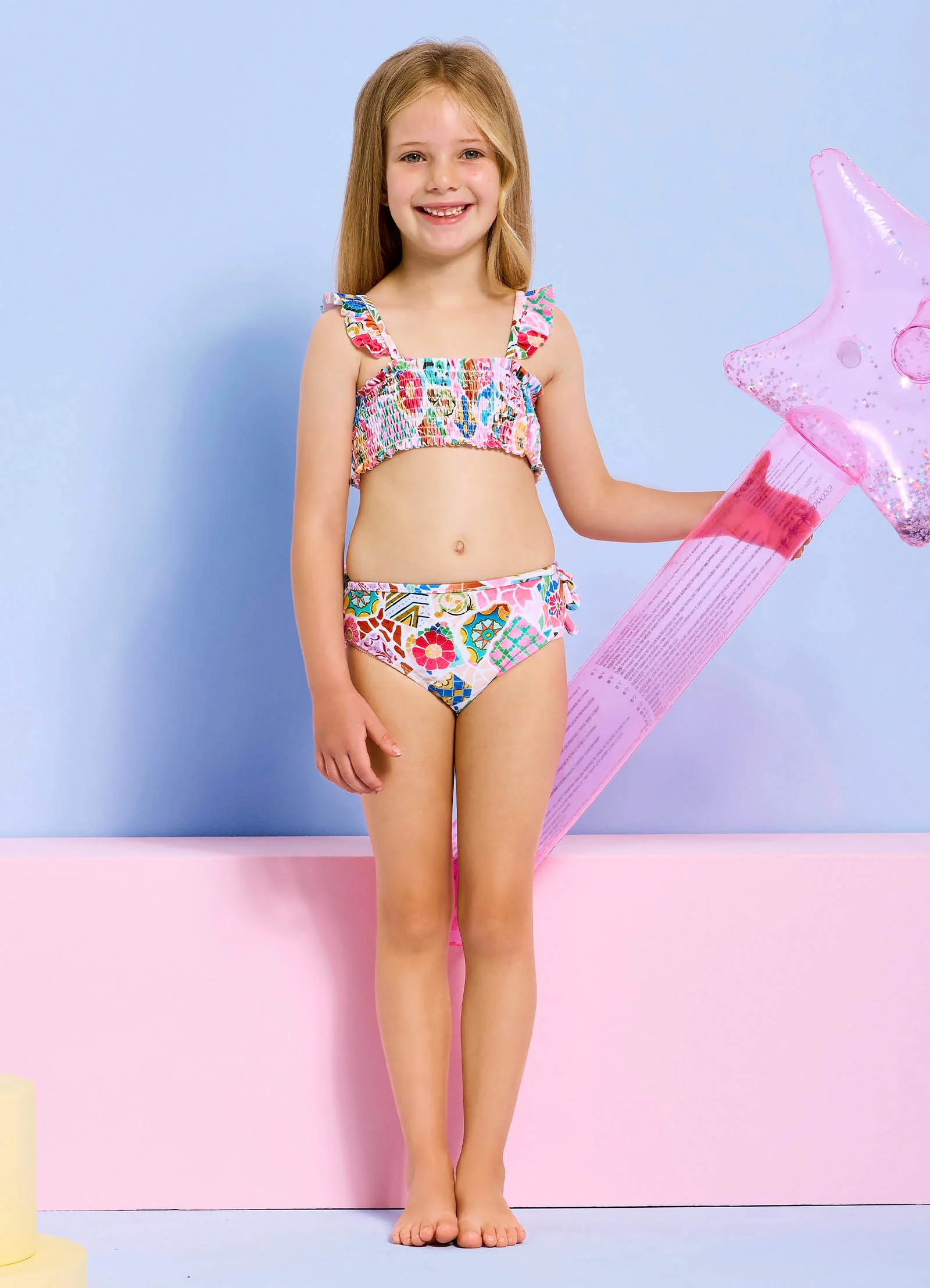 Beach Boheme Shirred Bikini Set