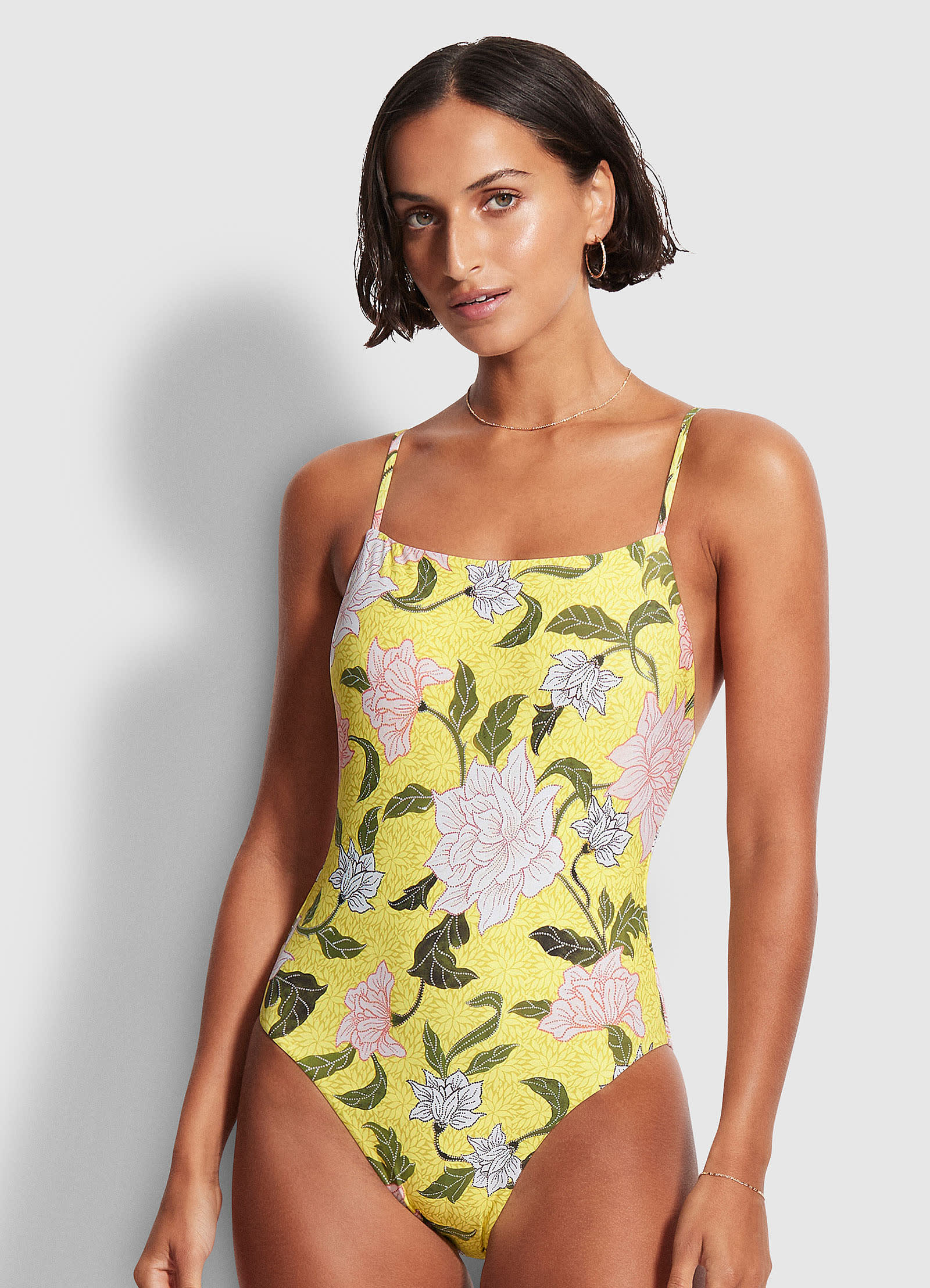 Boheme Square Neck One Piece - Lime Light - Image 2