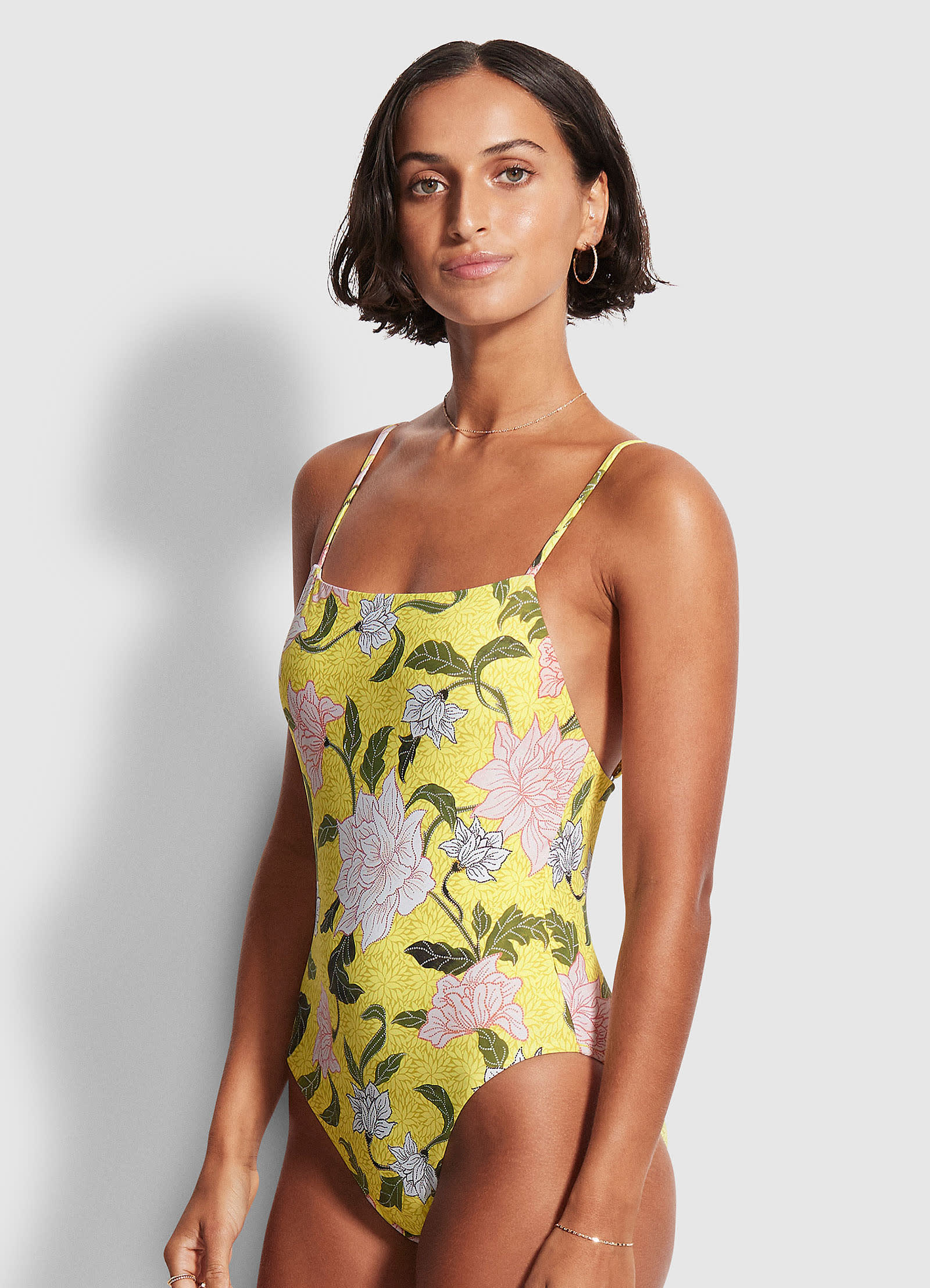 Boheme Square Neck One Piece - Lime Light - Image 3