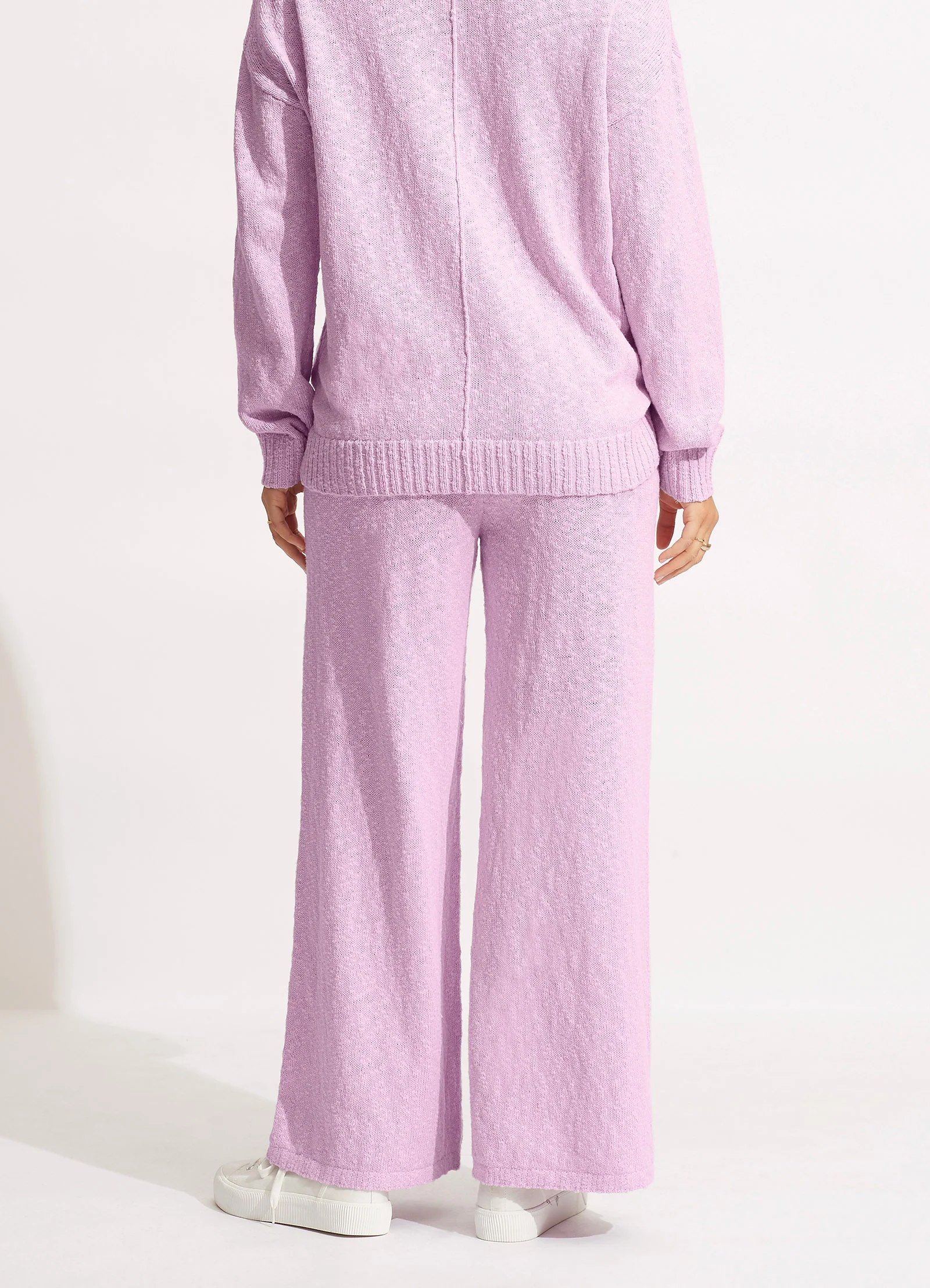 Boucle Knit Pant - Lilac - Image 6