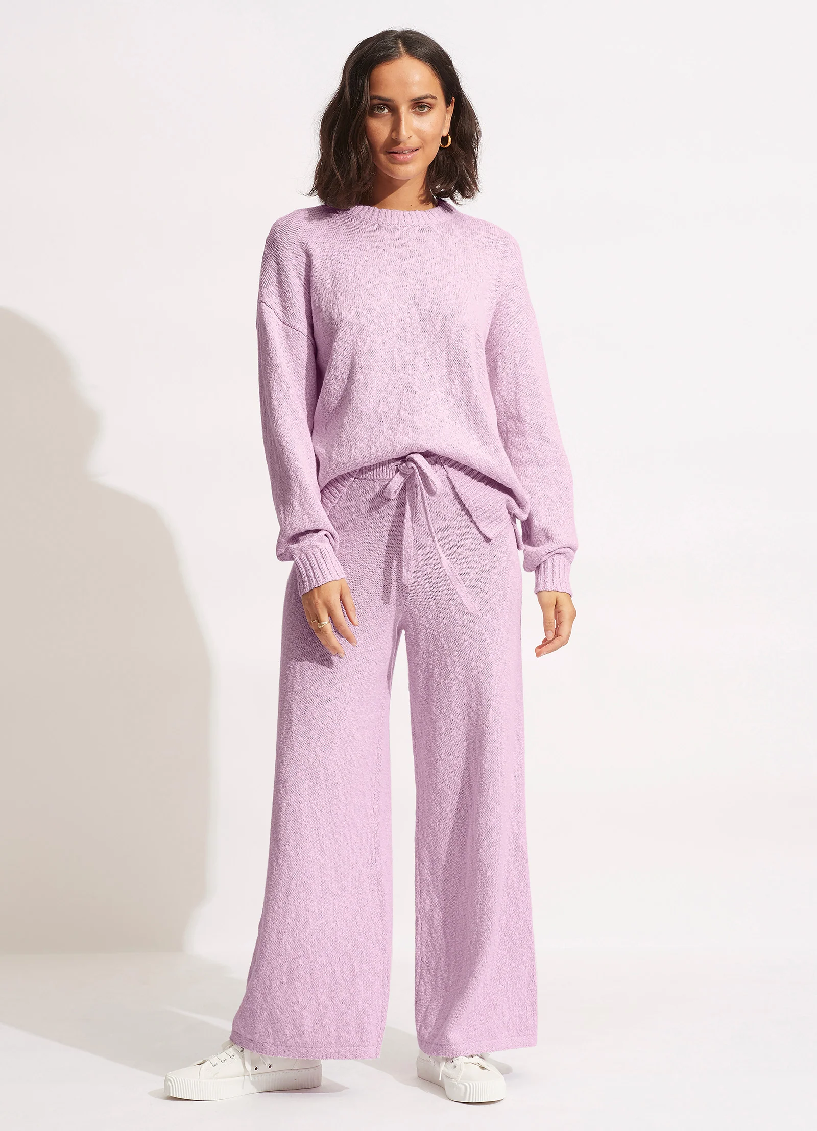 Boucle Knit Pant - Lilac - Image 8