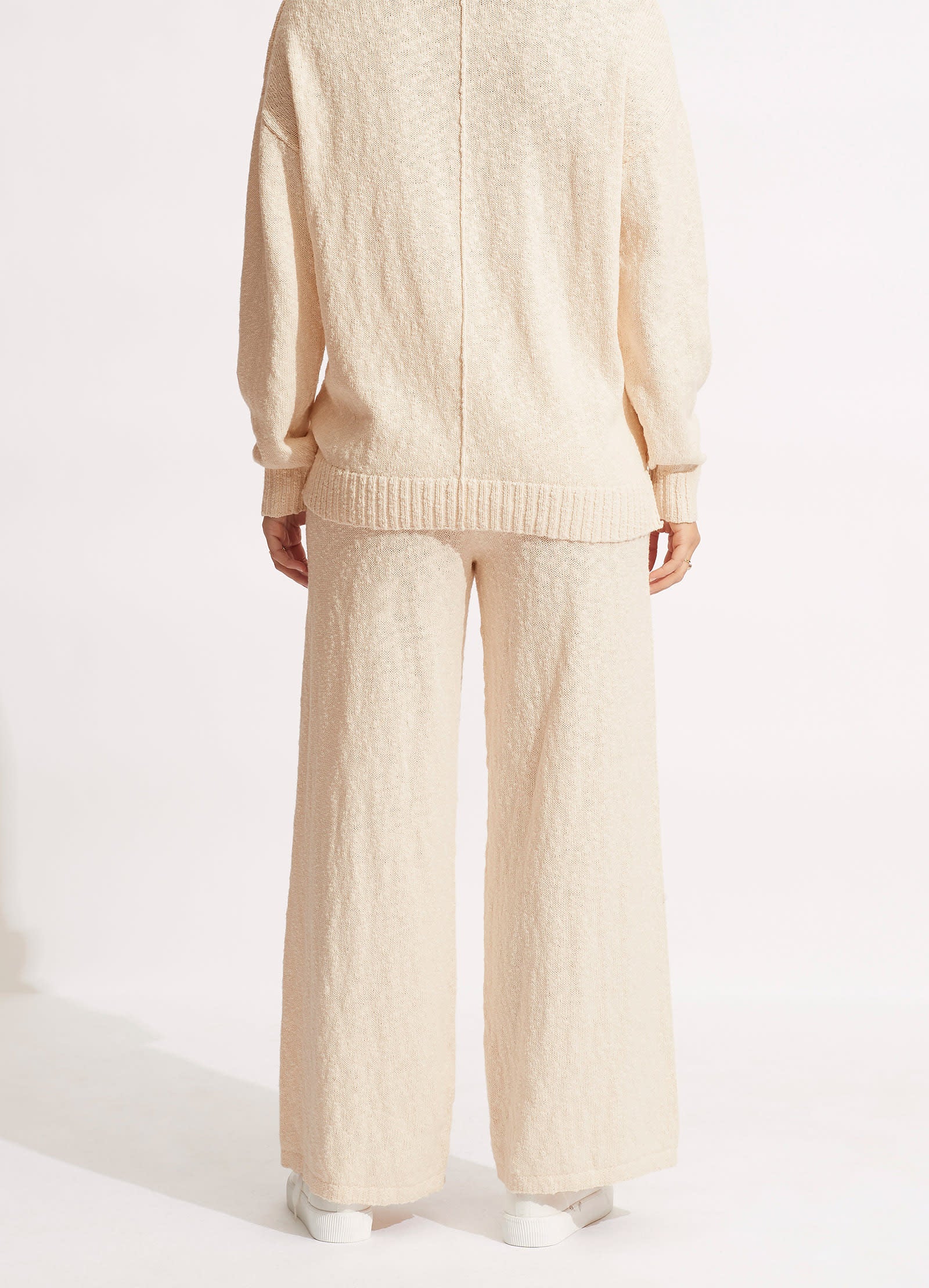 Boucle Knit Pant - Sand - Image 4