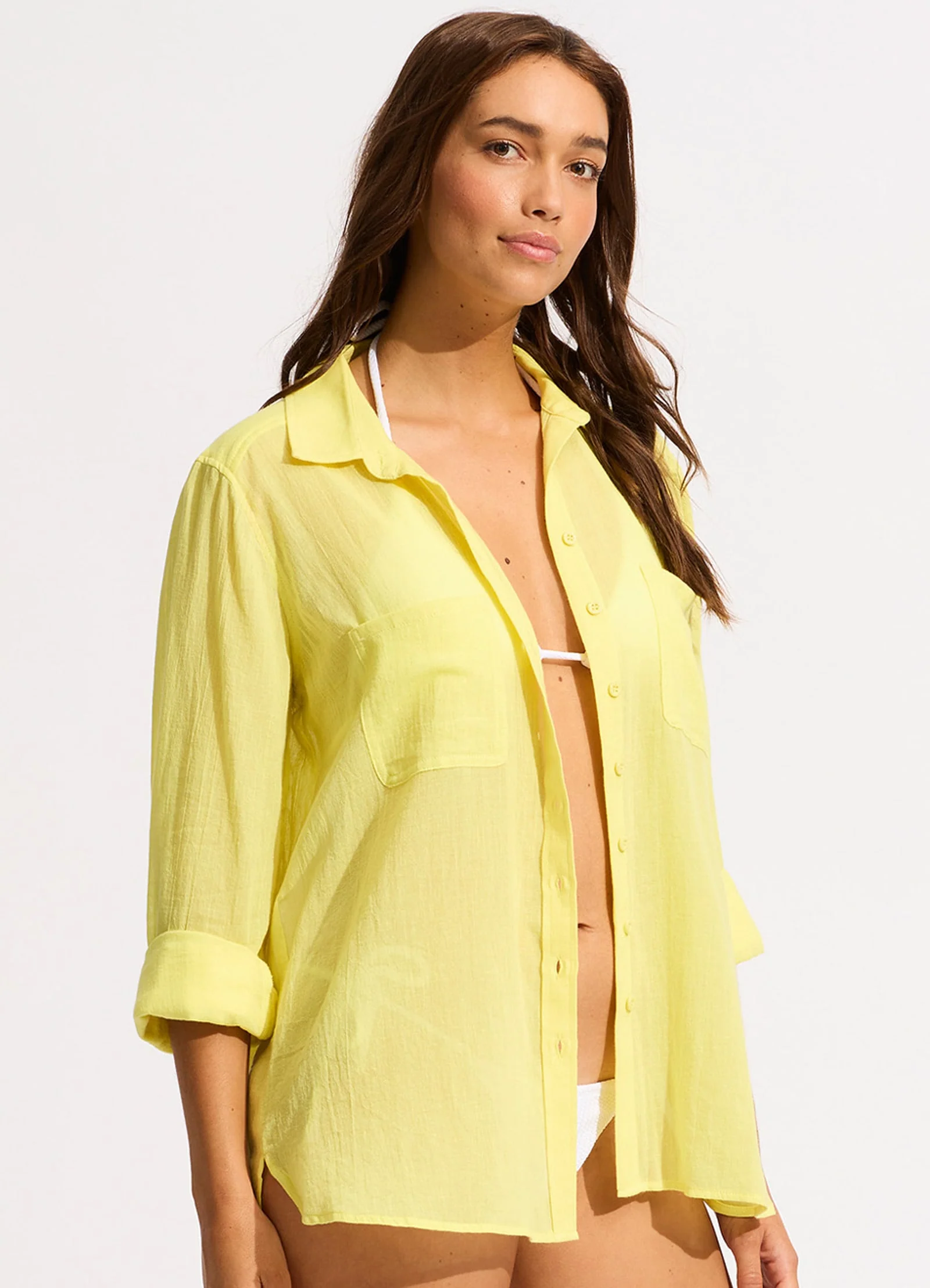 Breeze Beach Shirt - Lime Light - Image 2