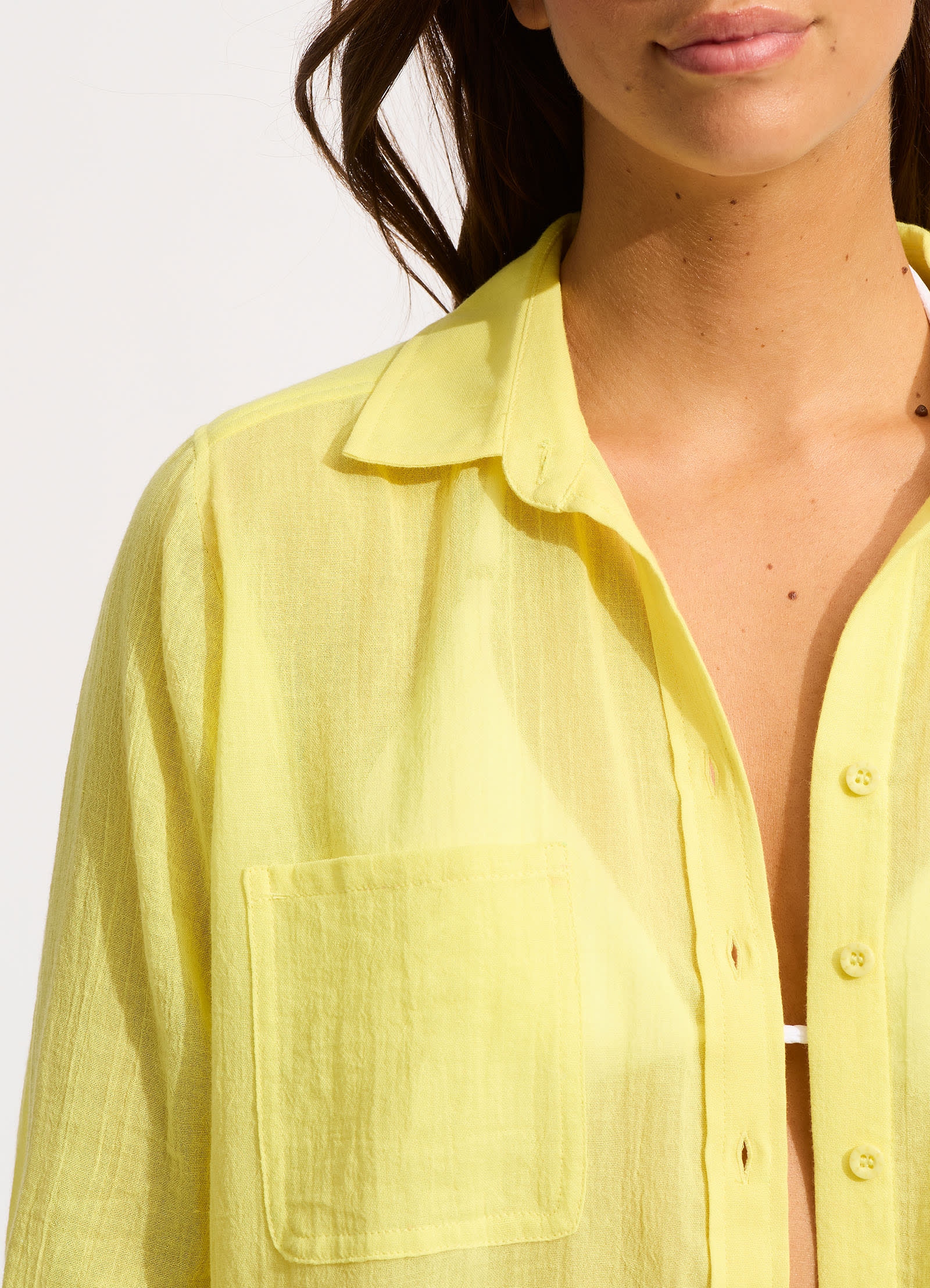 Breeze Beach Shirt - Lime Light - Image 4