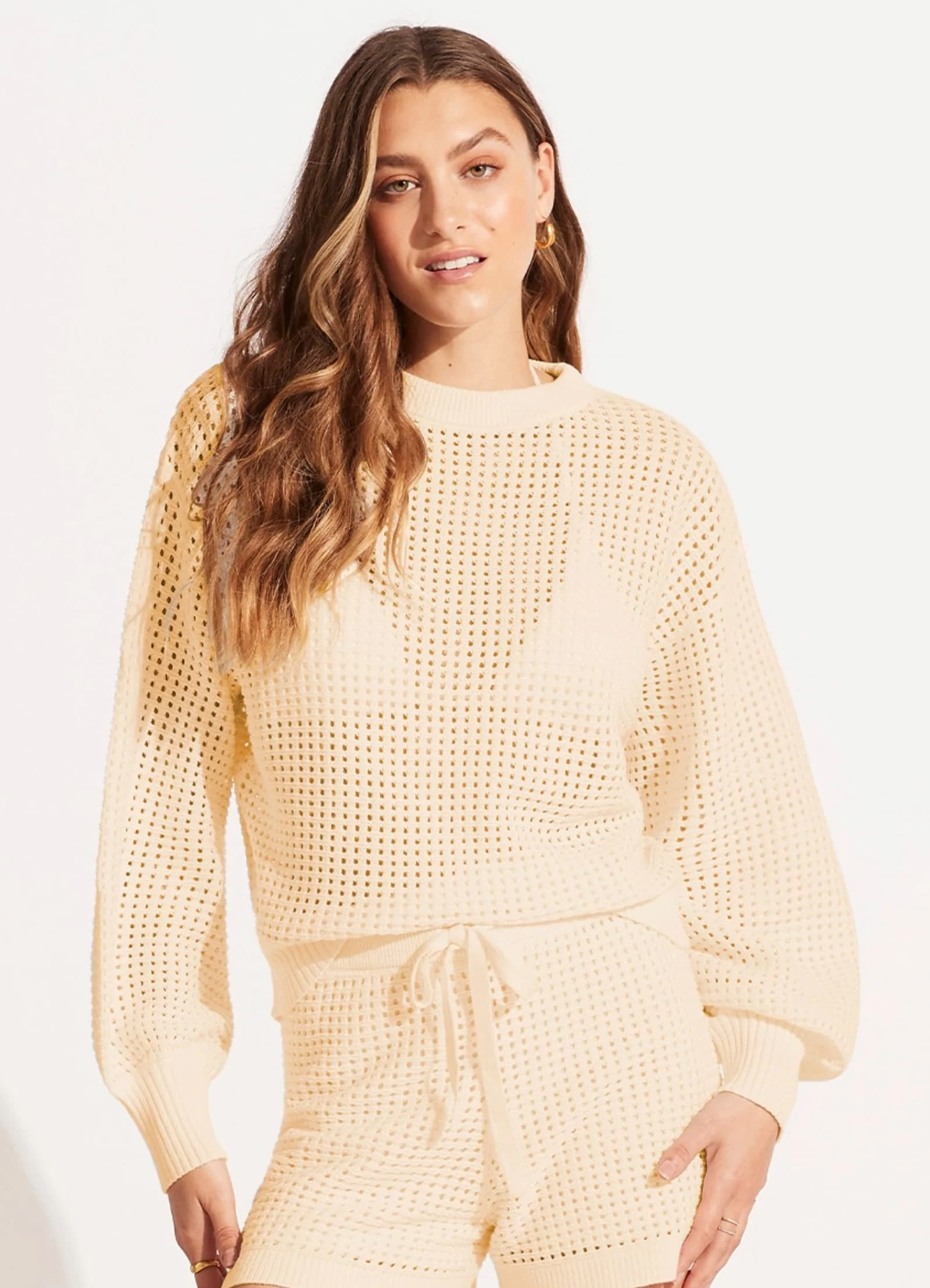 Byron Knit Jumper - Ecru - Image 2