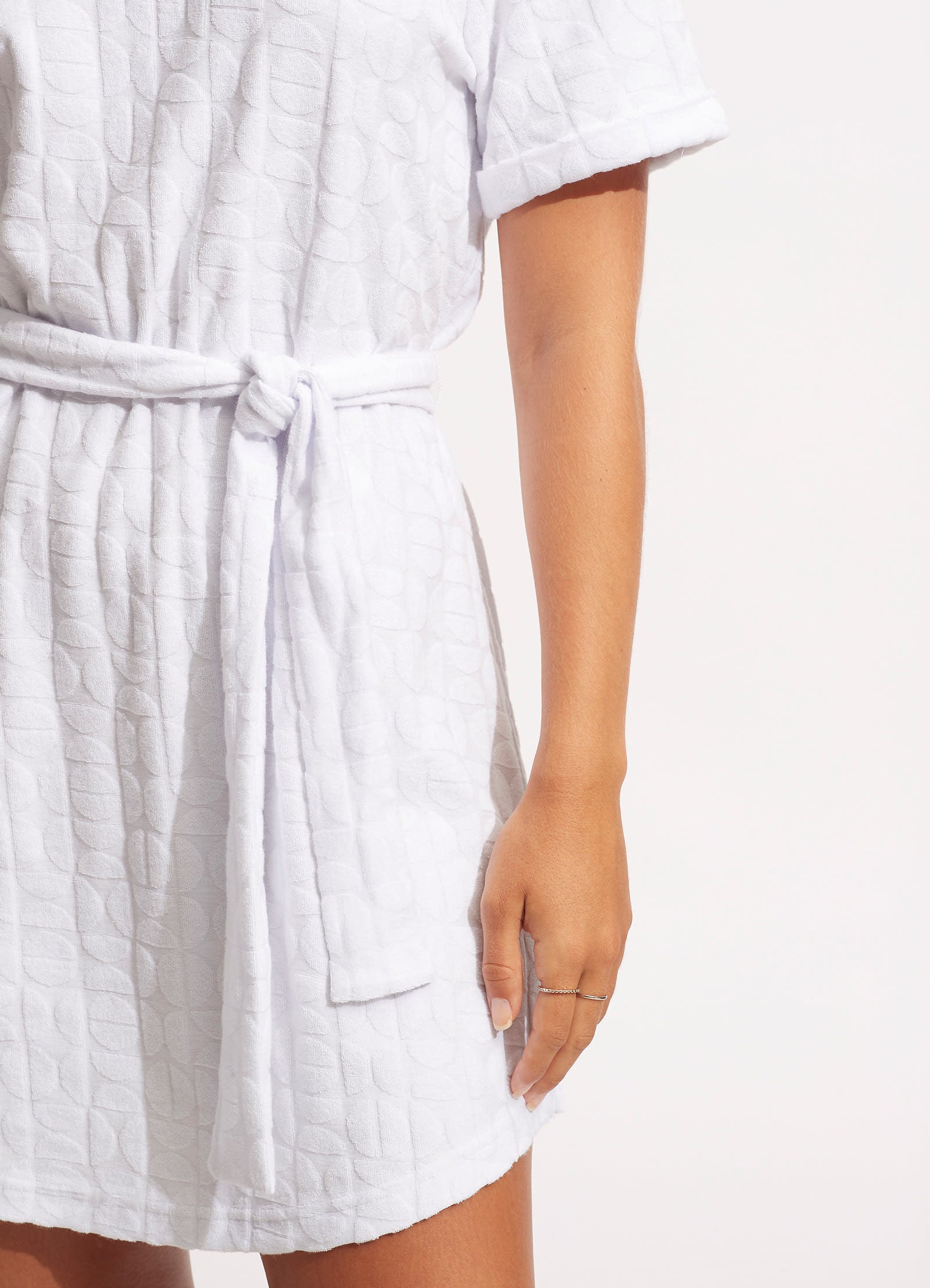 Capri Terry Dress - White - Image 5