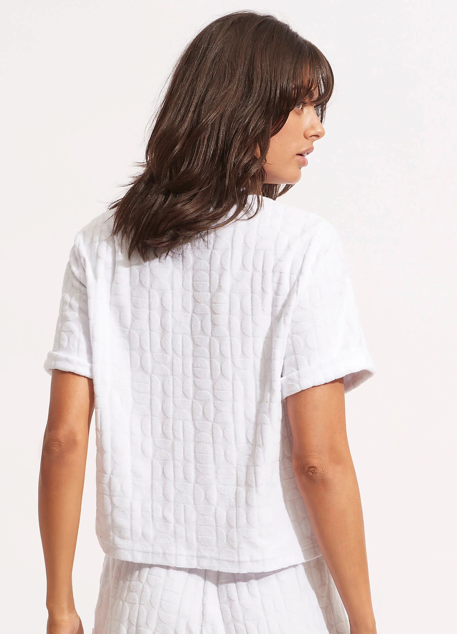 Capri Terry Tee - White - Image 4