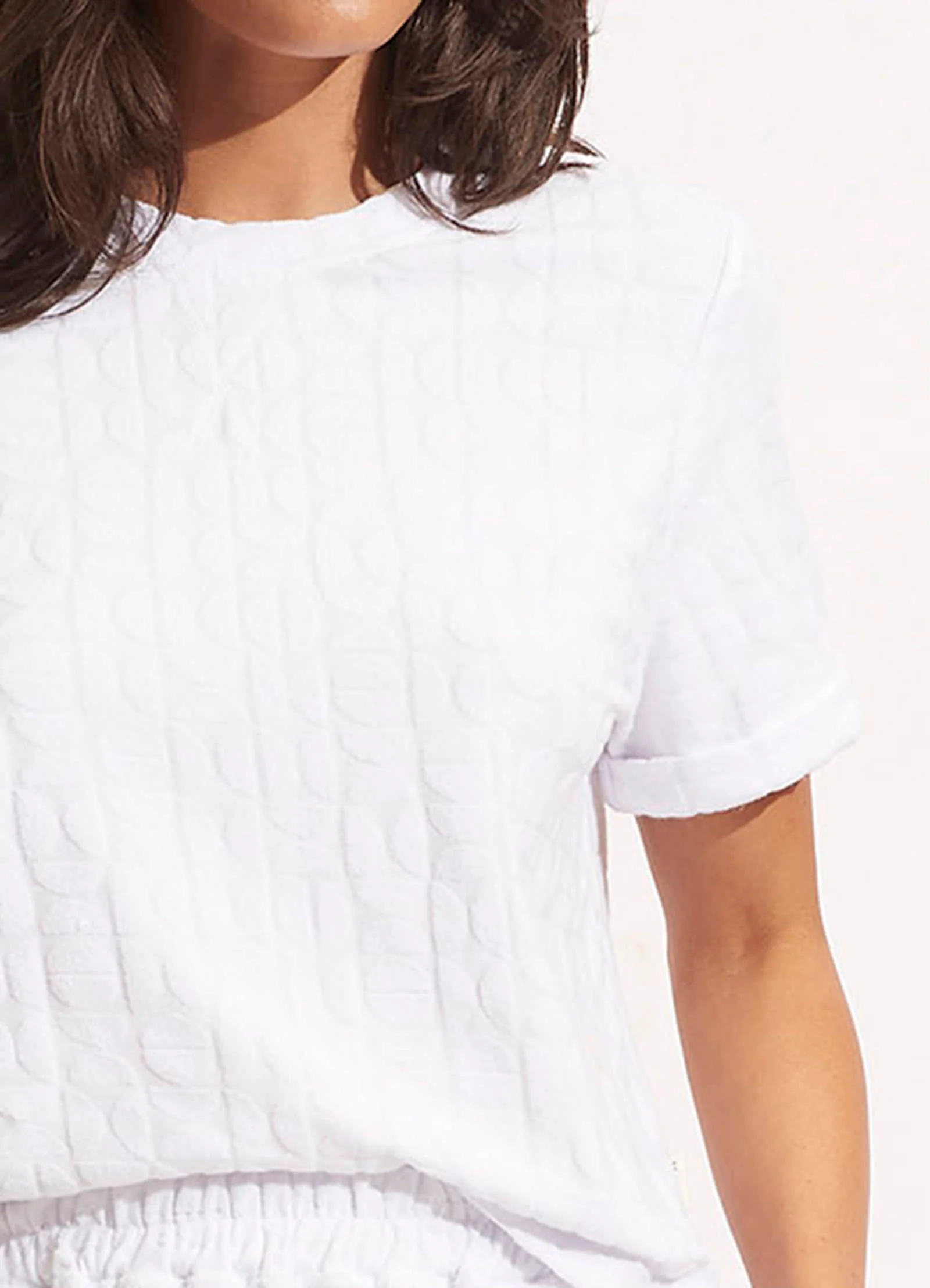 Capri Terry Tee - White - Image 5