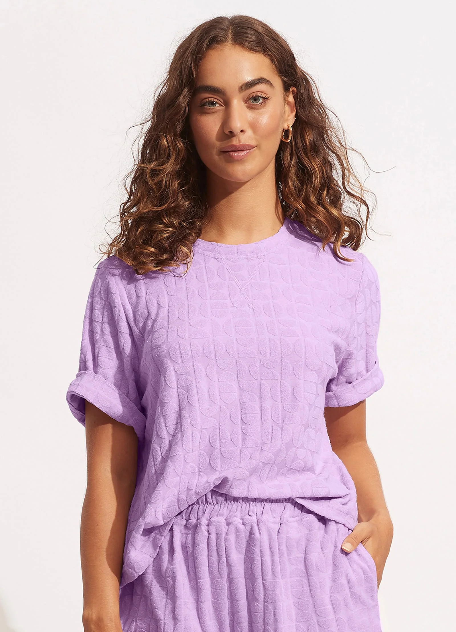 Capri Terry Tee - Wild Rose - Image 2