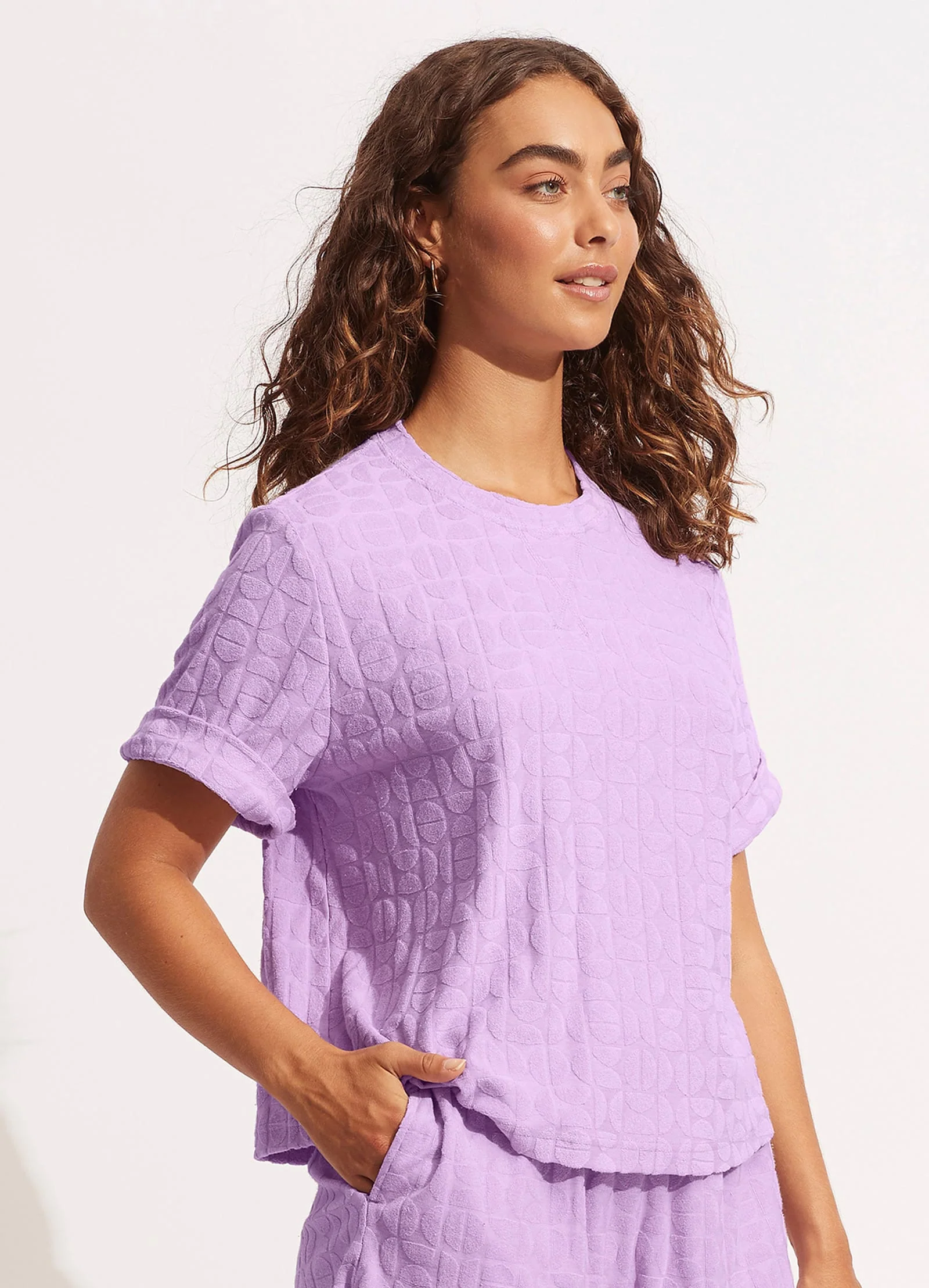 Capri Terry Tee - Wild Rose - Image 3