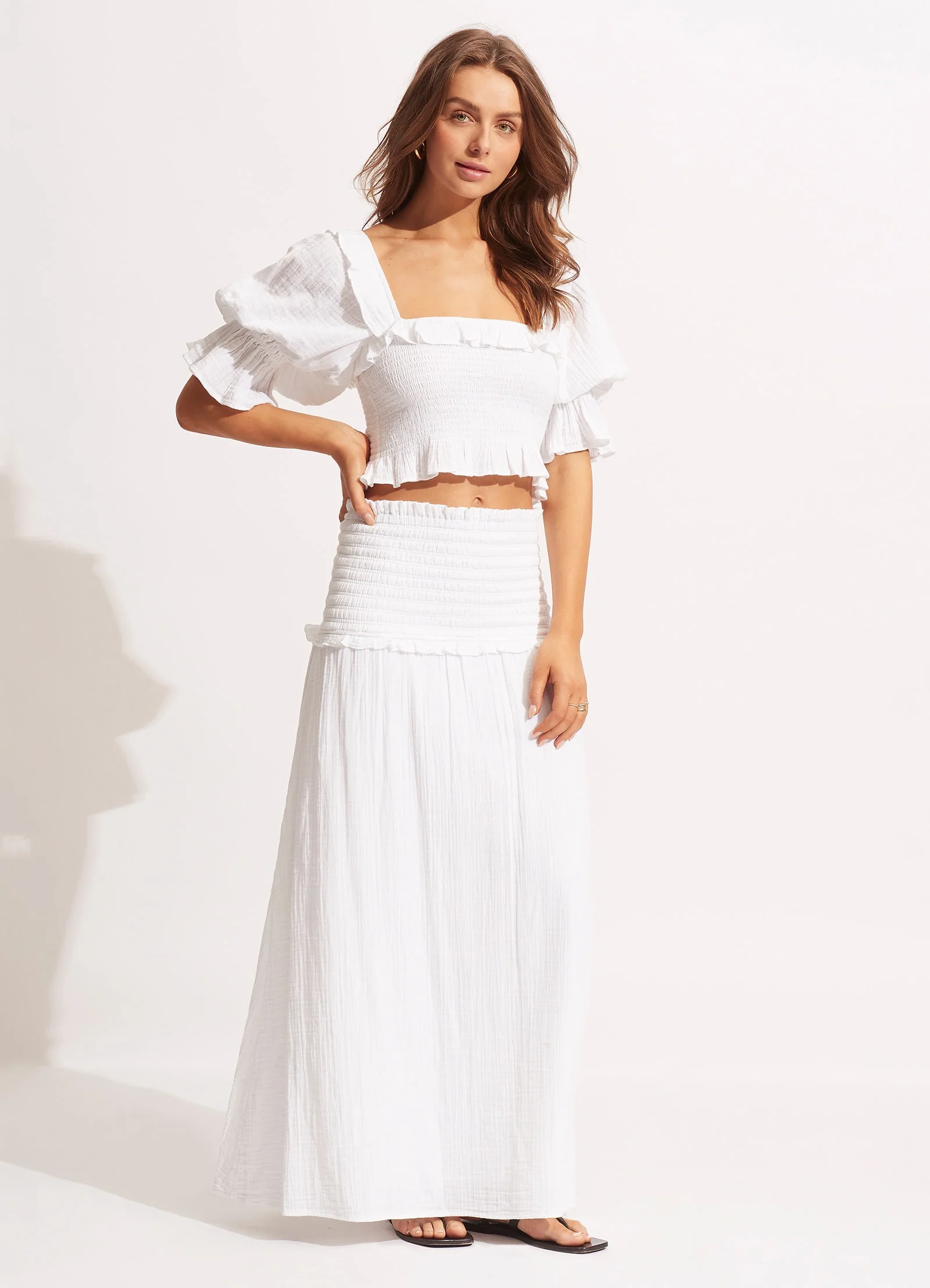Caspian Strapless Dress/Skirt  - White - Image 3