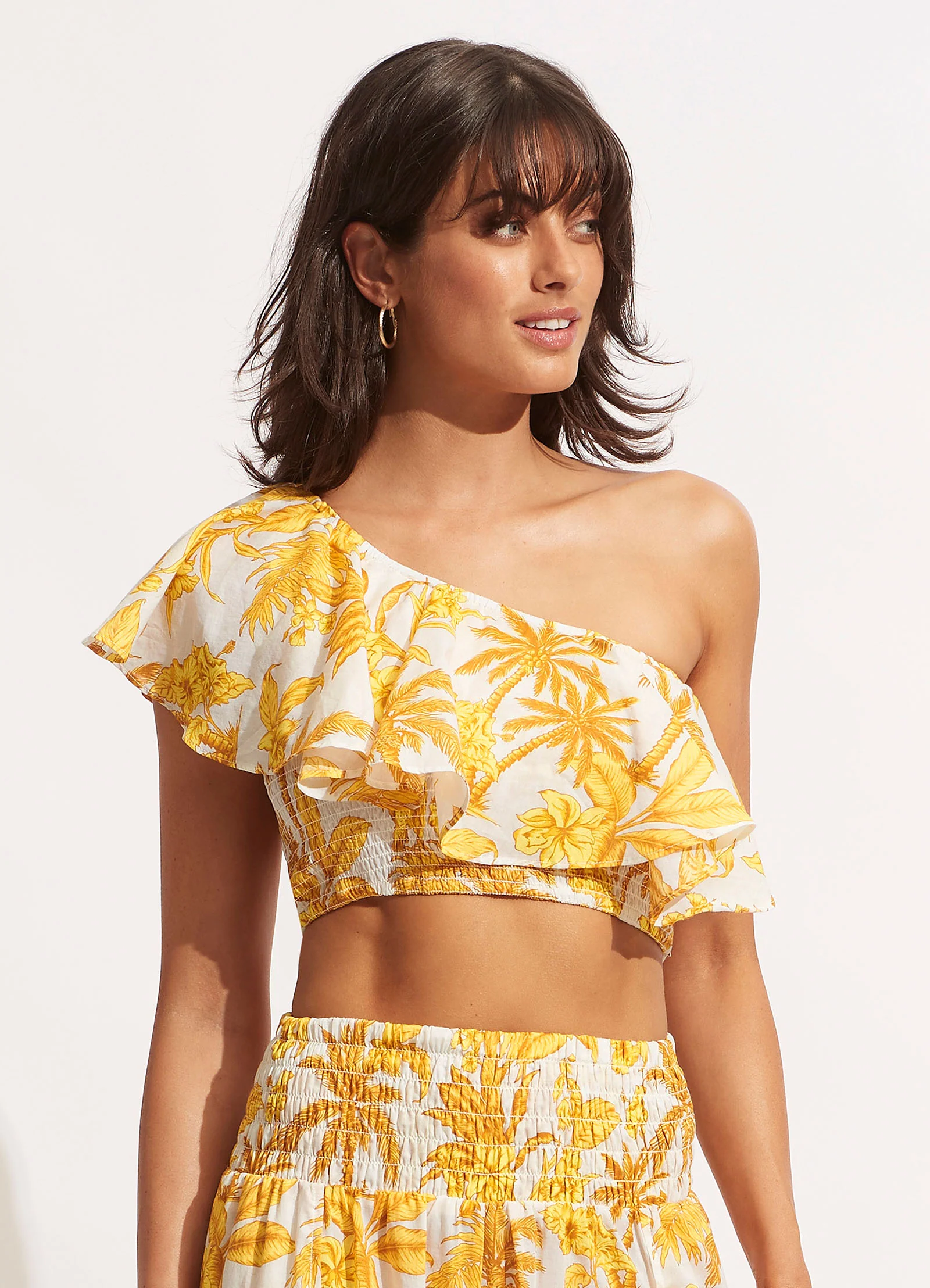 Castaway One Shoulder Top - Tuscan Sun - Image 3