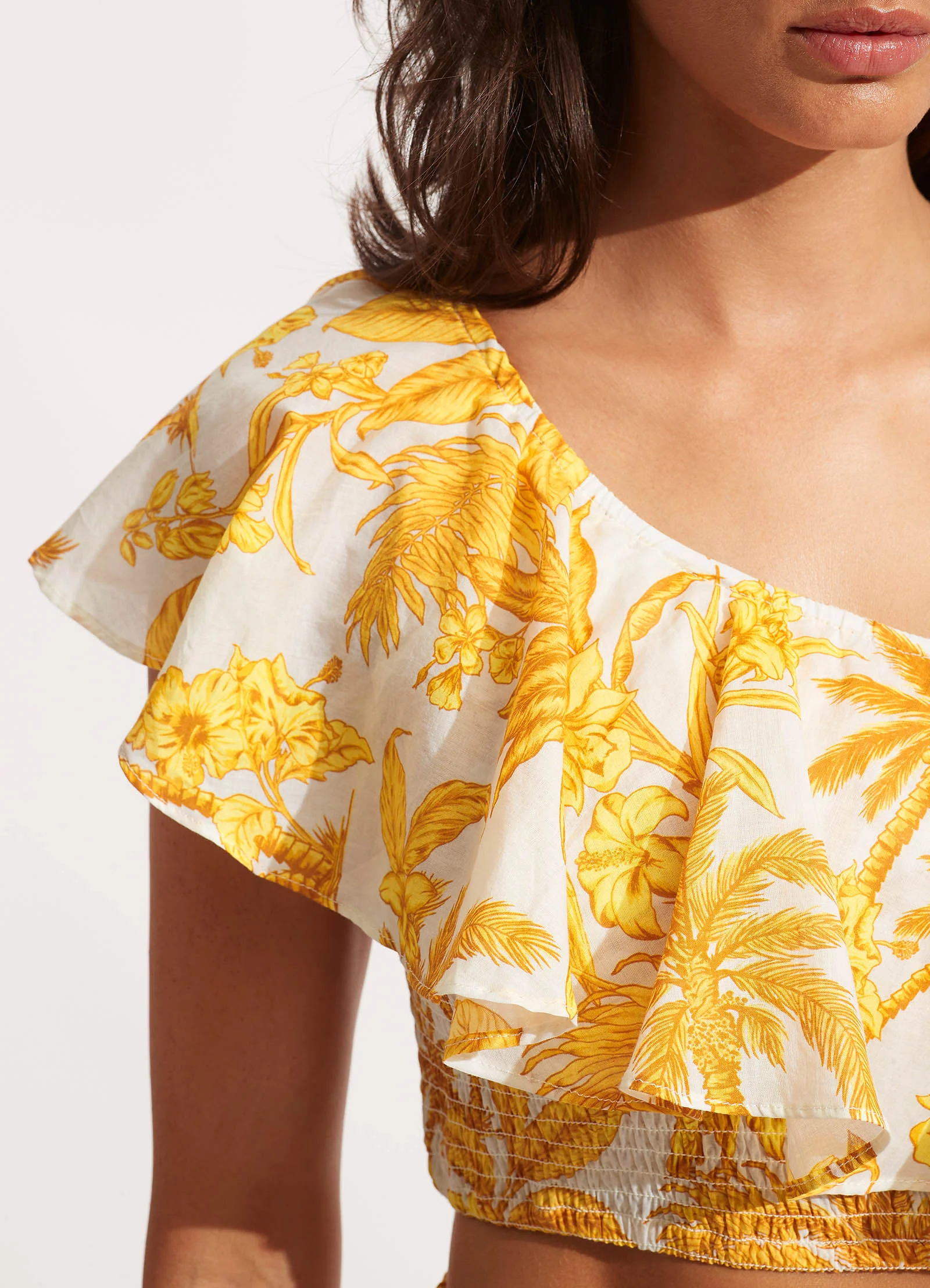 Castaway One Shoulder Top - Tuscan Sun - Image 5