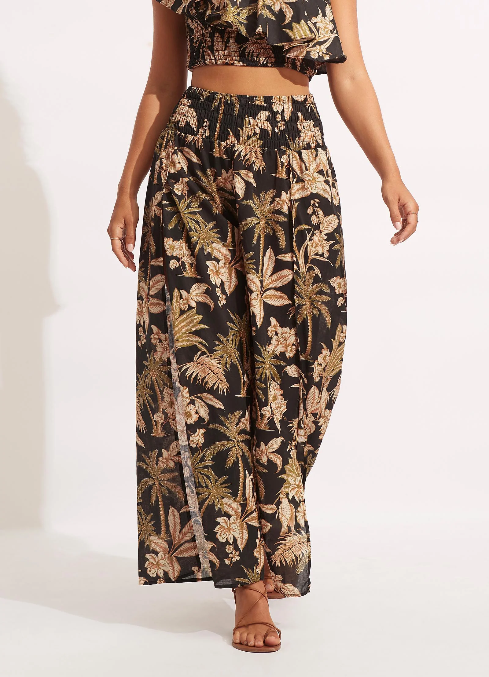 Castaway Shirring Pant - Black - Image 2