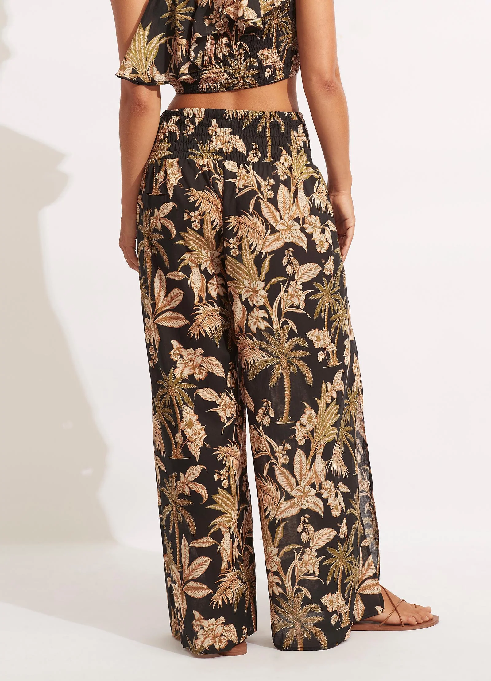 Castaway Shirring Pant - Black - Image 4