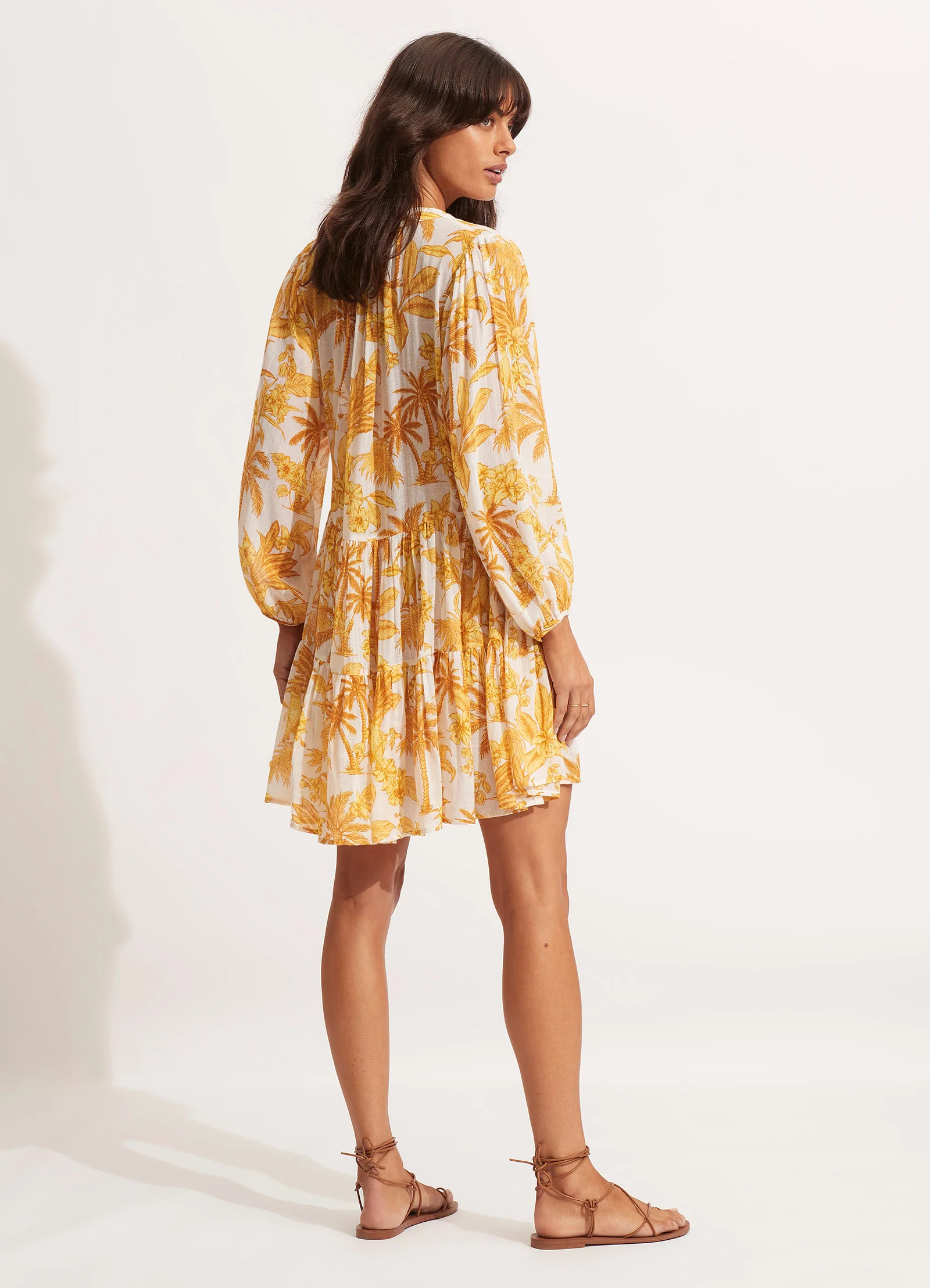 Castaway Tier Dress - Tuscan Sun - Image 4