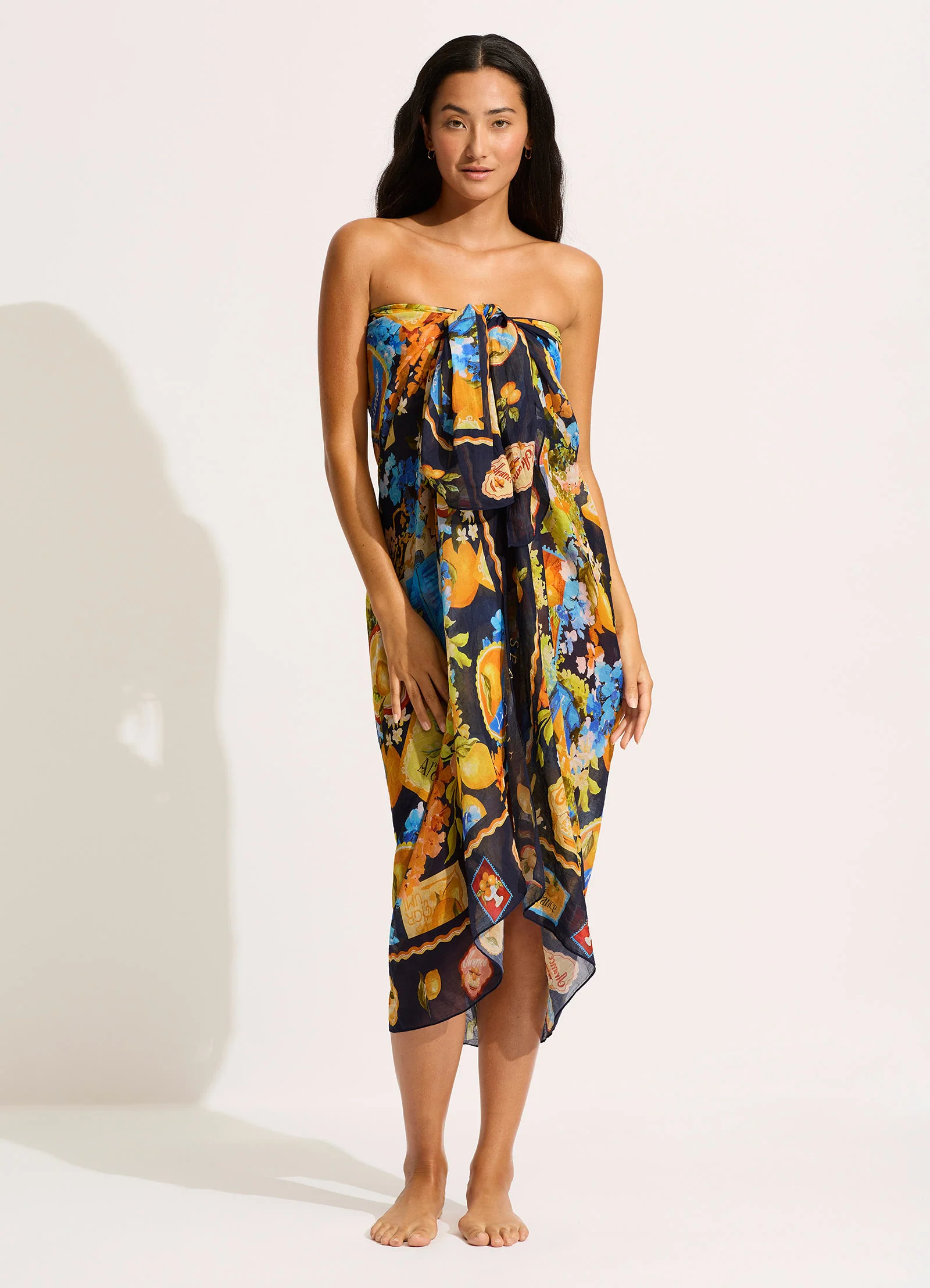 Ciao Bella Ciao Bella Sarong - True Navy - Image 6