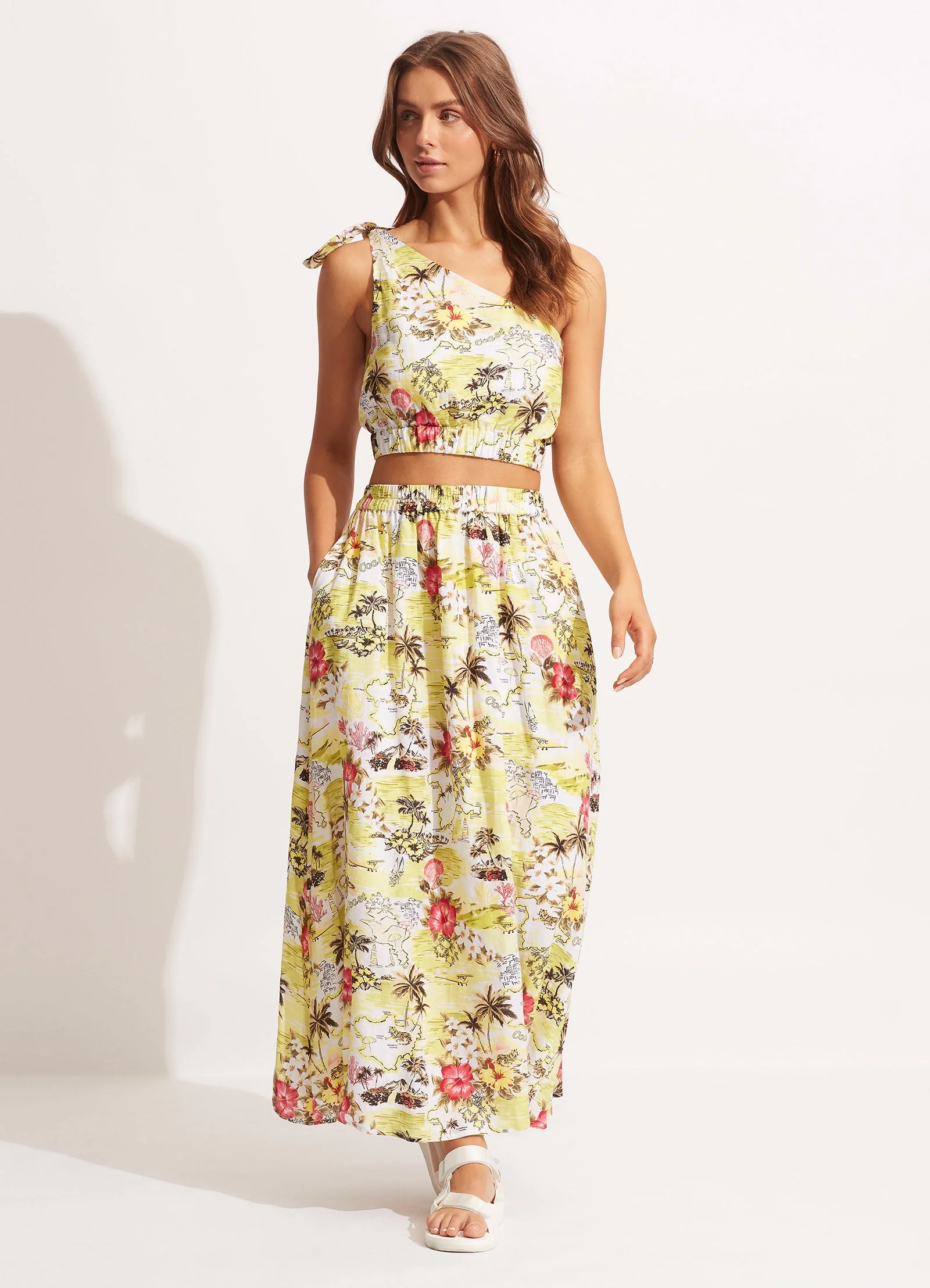 Coast To Coast One ShoulderTop - Wild Lime - Image 3