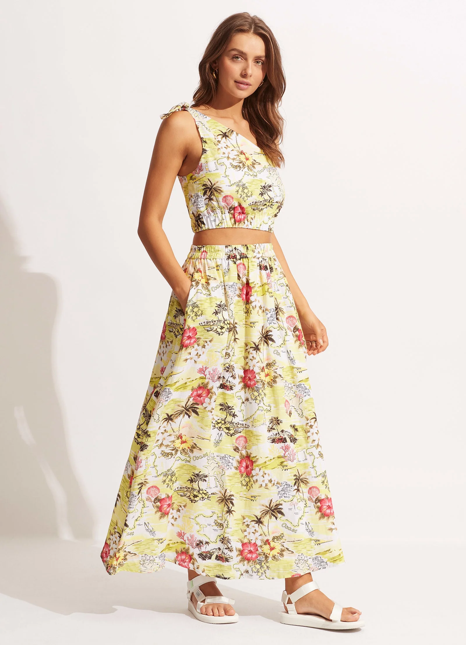 Coast To Coast One ShoulderTop - Wild Lime - Image 4