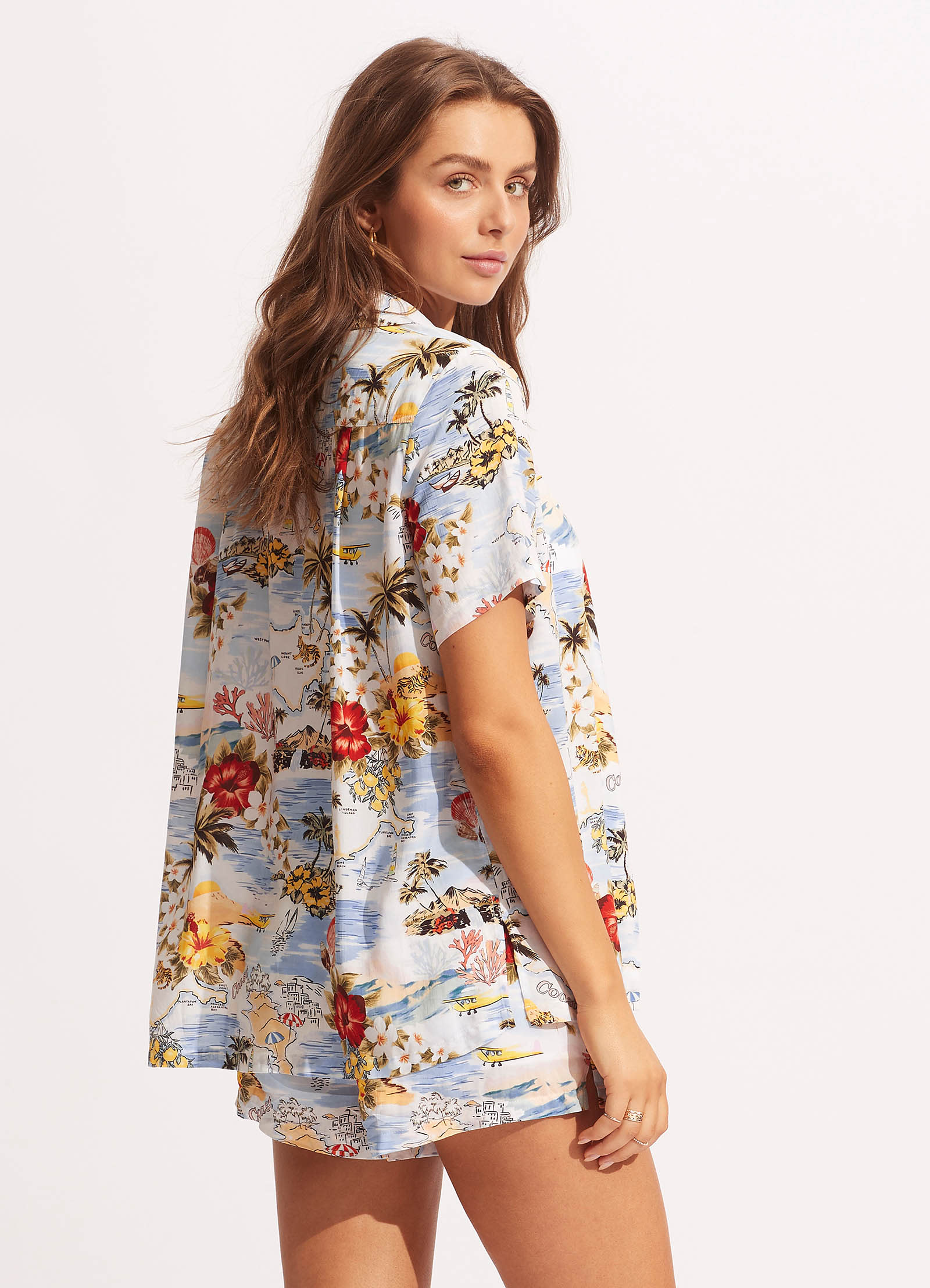 Coast To Coast Resort Shirt - Powder Blue - Image 4