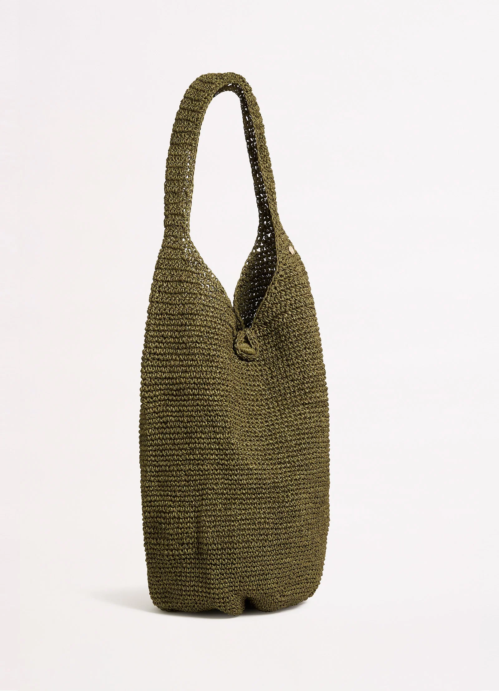 Cocoon Woven Tote - Olive - Image 2