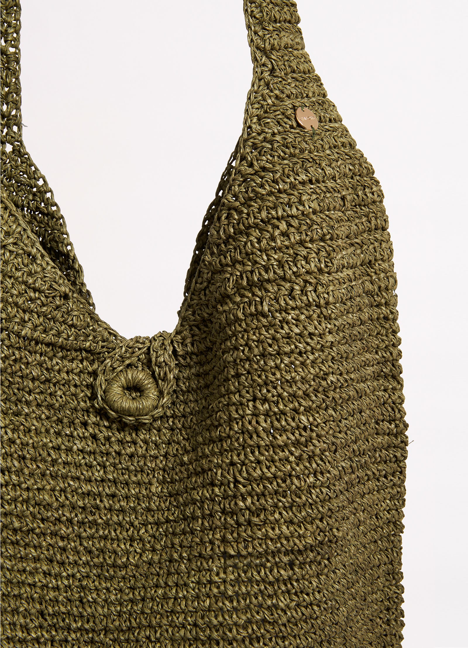 Cocoon Woven Tote - Olive - Image 3
