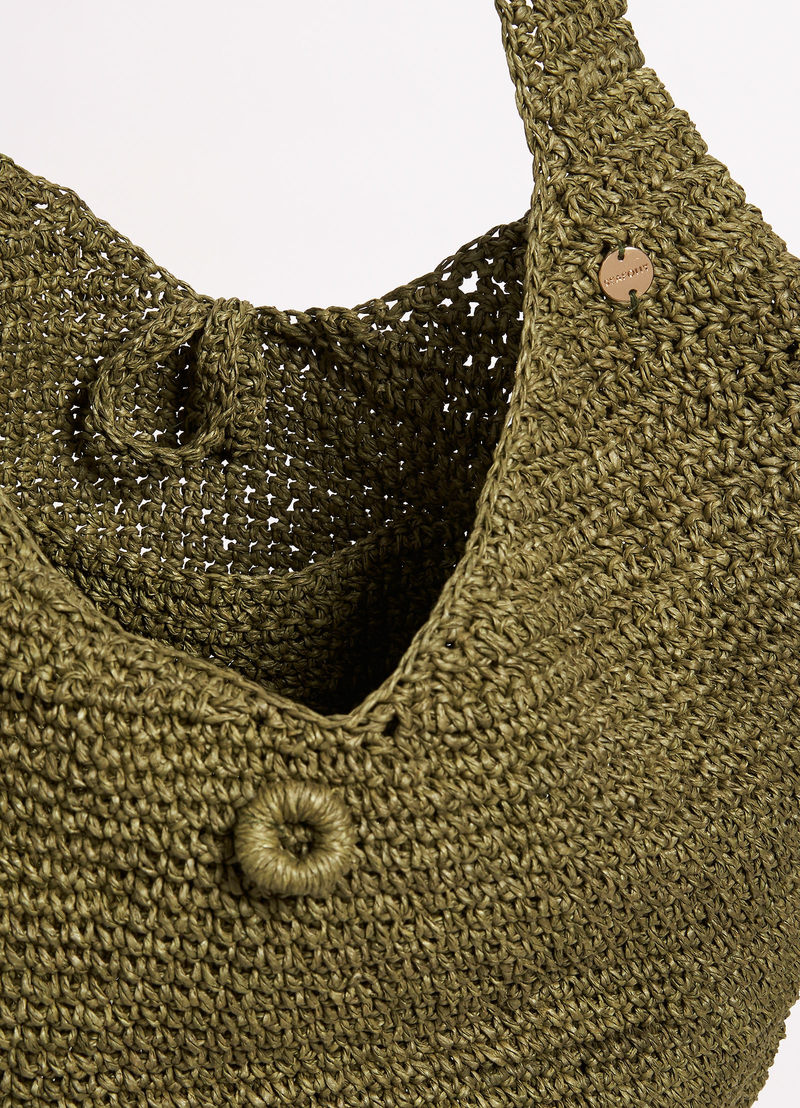 Cocoon Woven Tote - Olive - Image 4