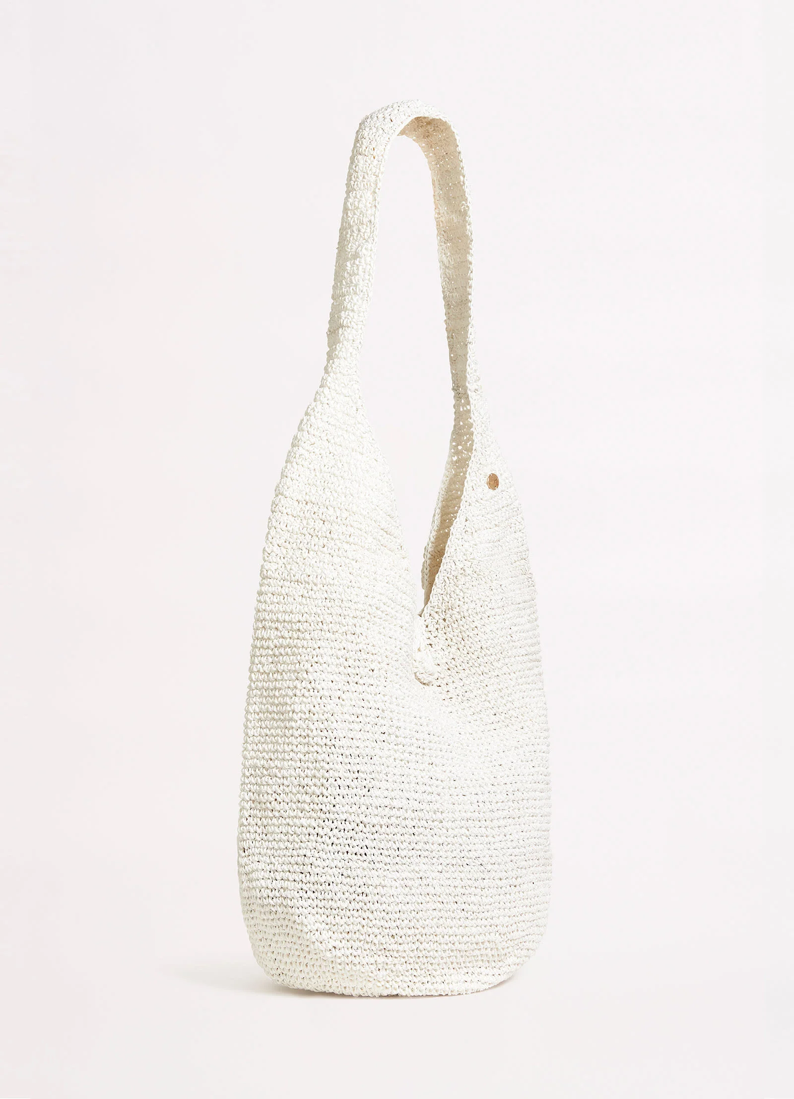 Cocoon Woven Tote - White - Image 2