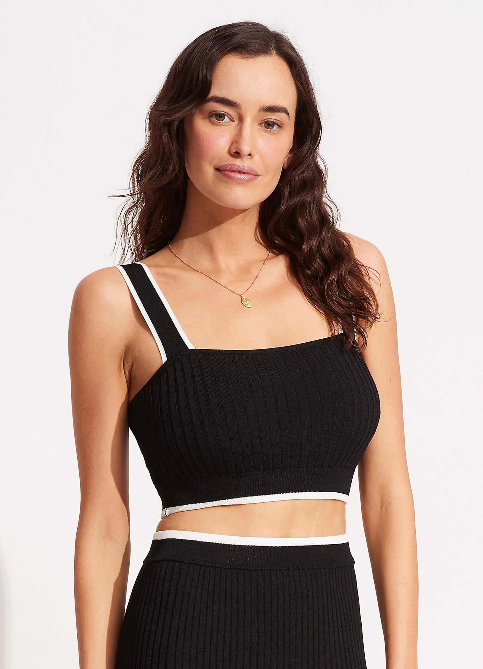 Coral Knit Top - Black - Image 3