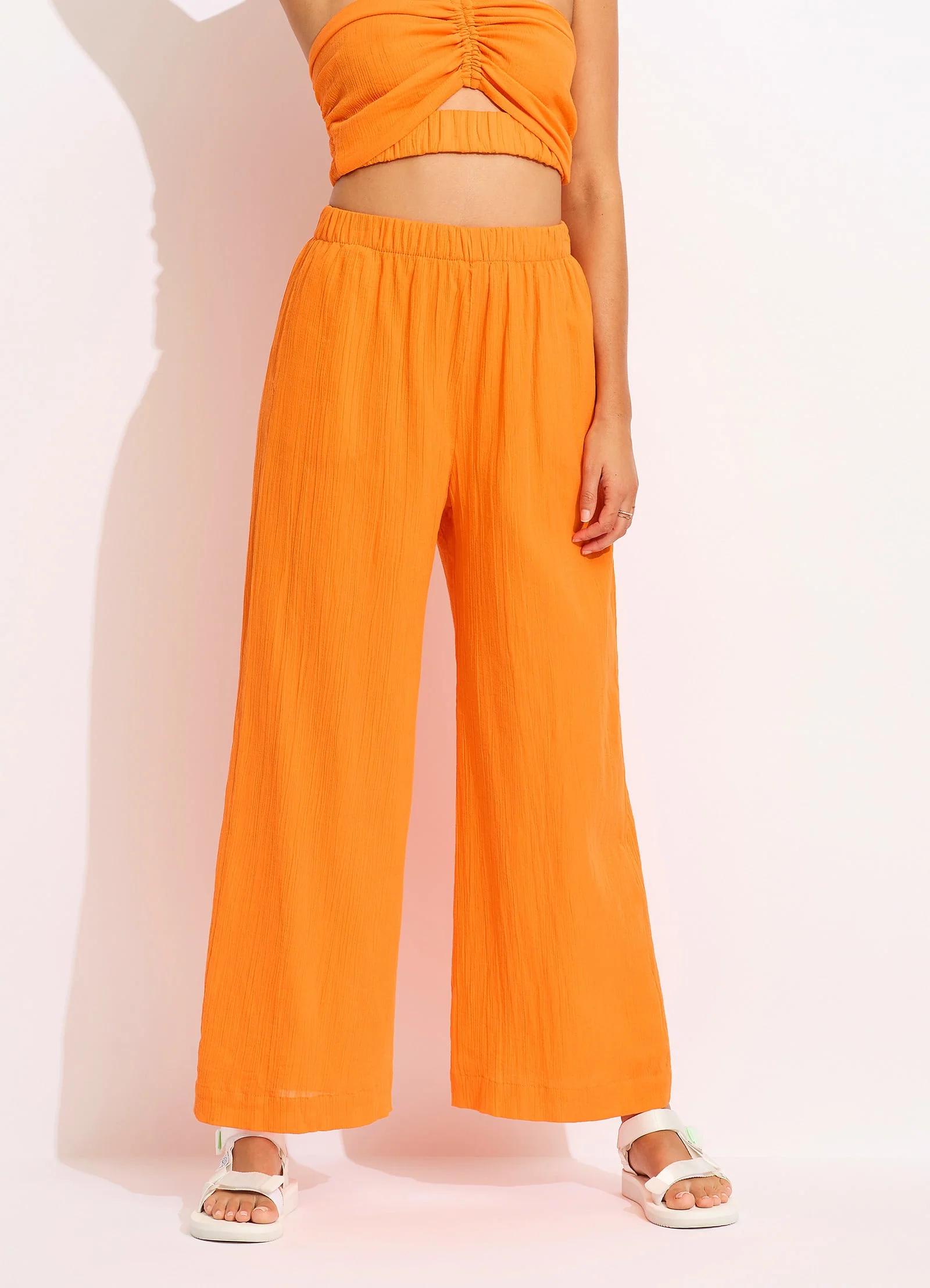 Crinkle Beach Pant - Mandarin - Image 2