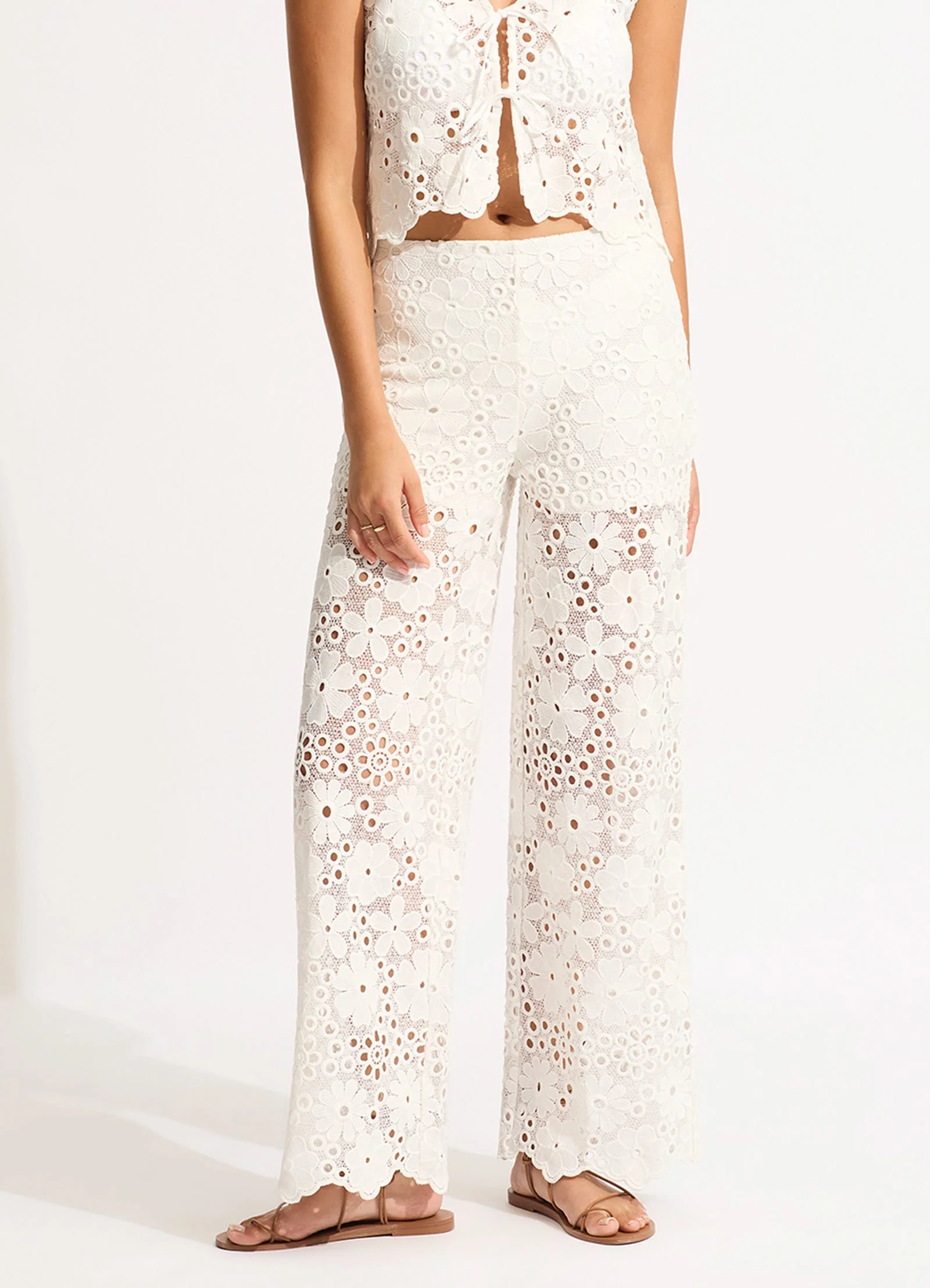 Crochet Pant - White - Image 2