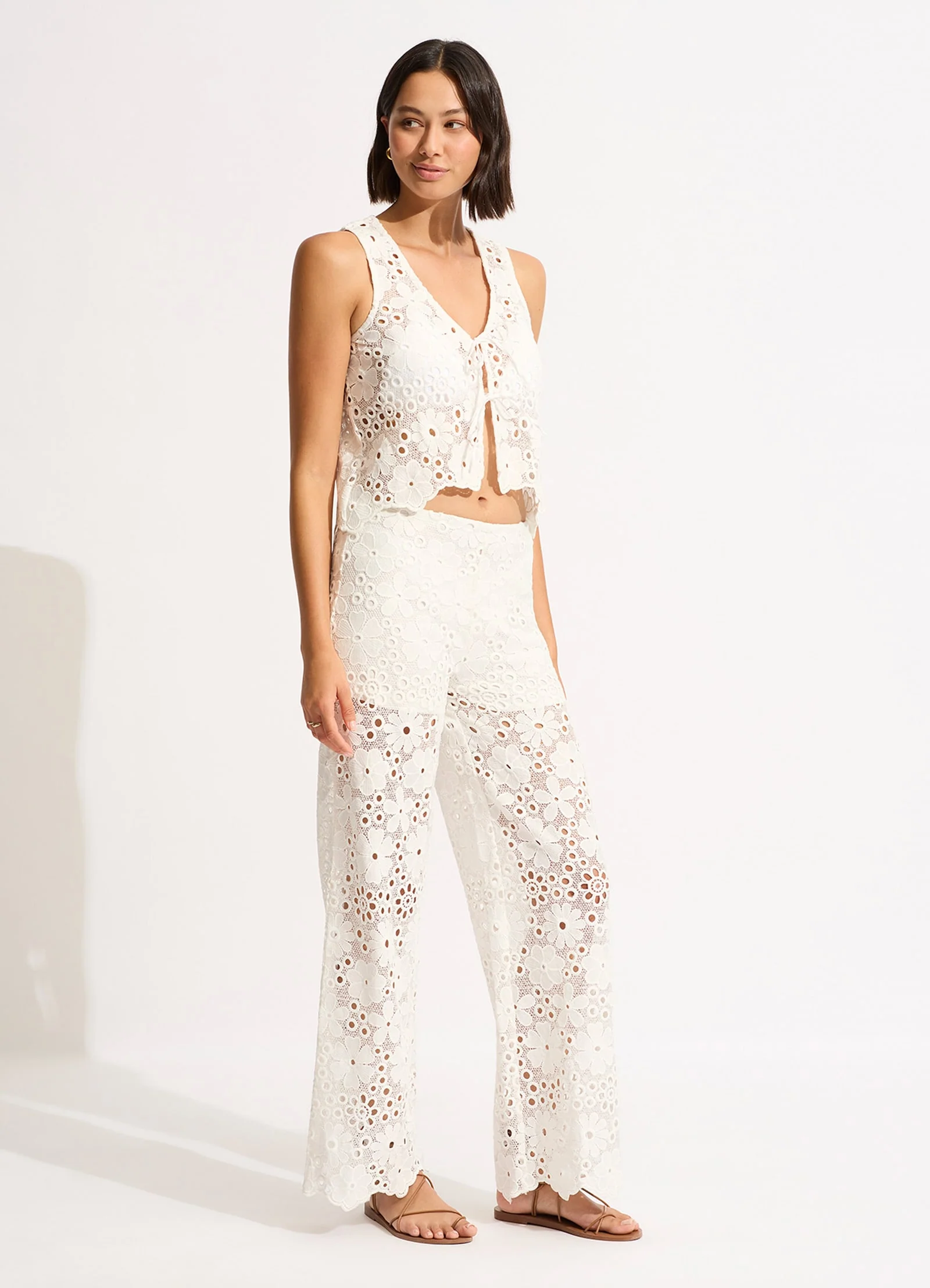 Crochet Top - White - Image 2