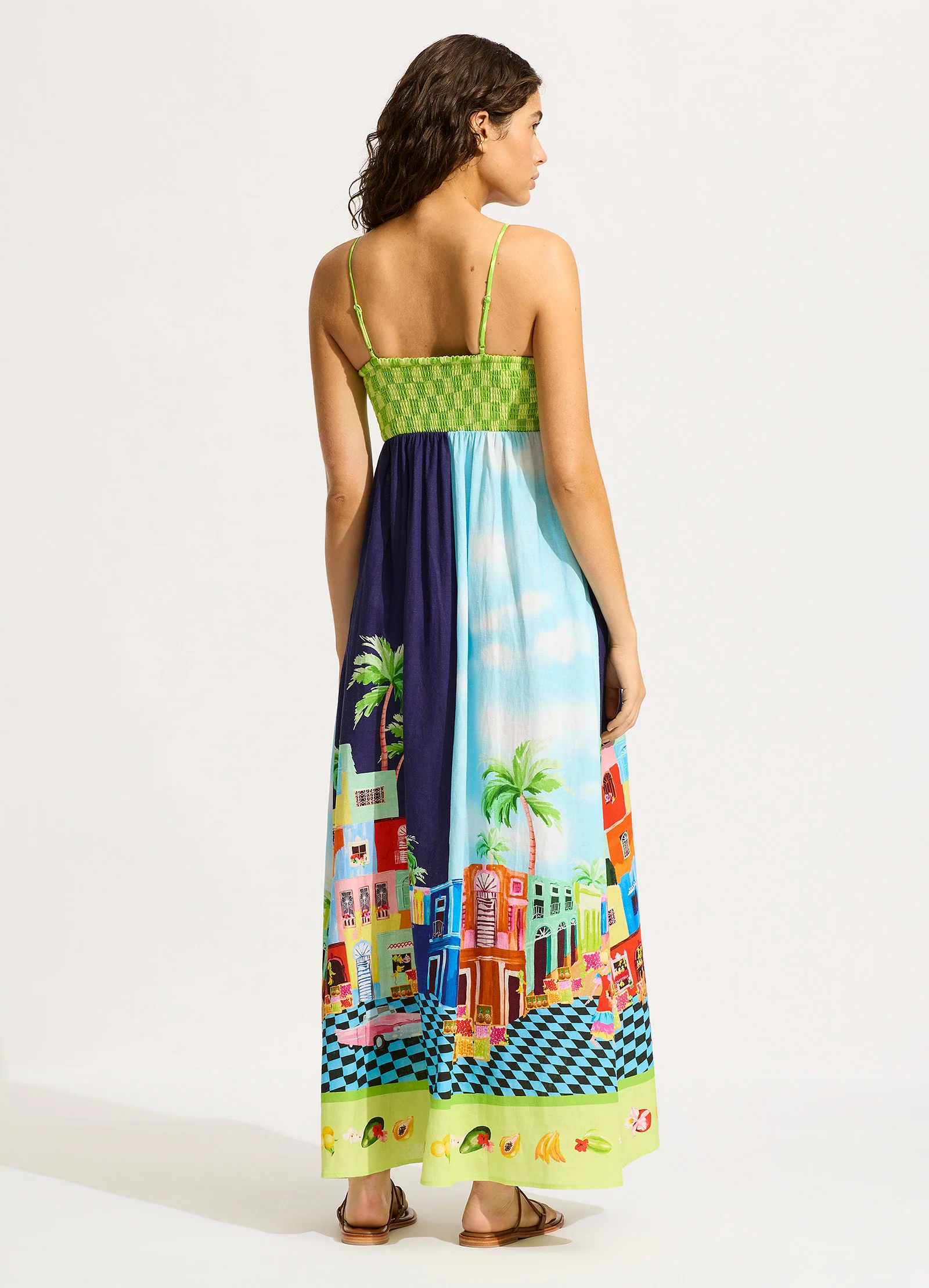 Cuba Maxi Dress - Turquoise - Image 3