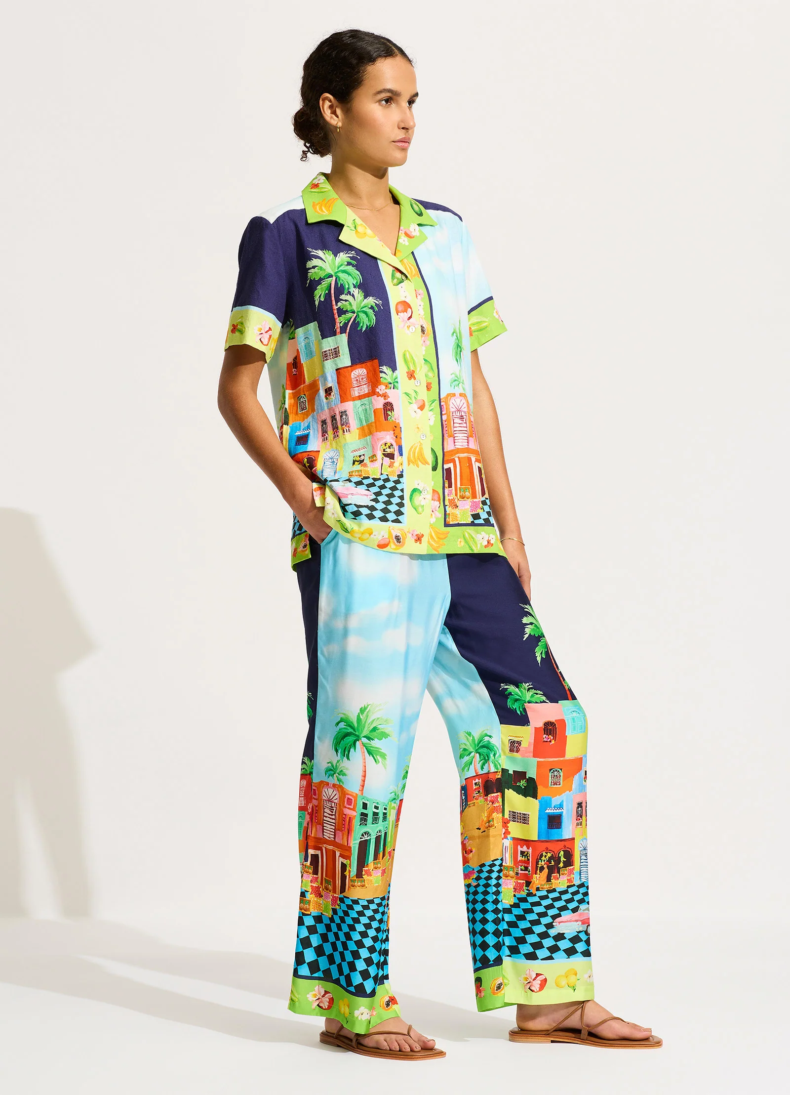 Cuba Pant - Turquoise - Image 3