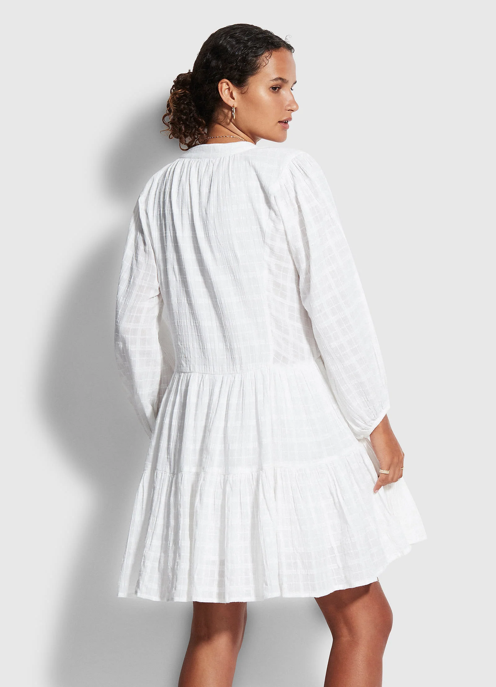 Drifter Tiered Dress - White - Image 3