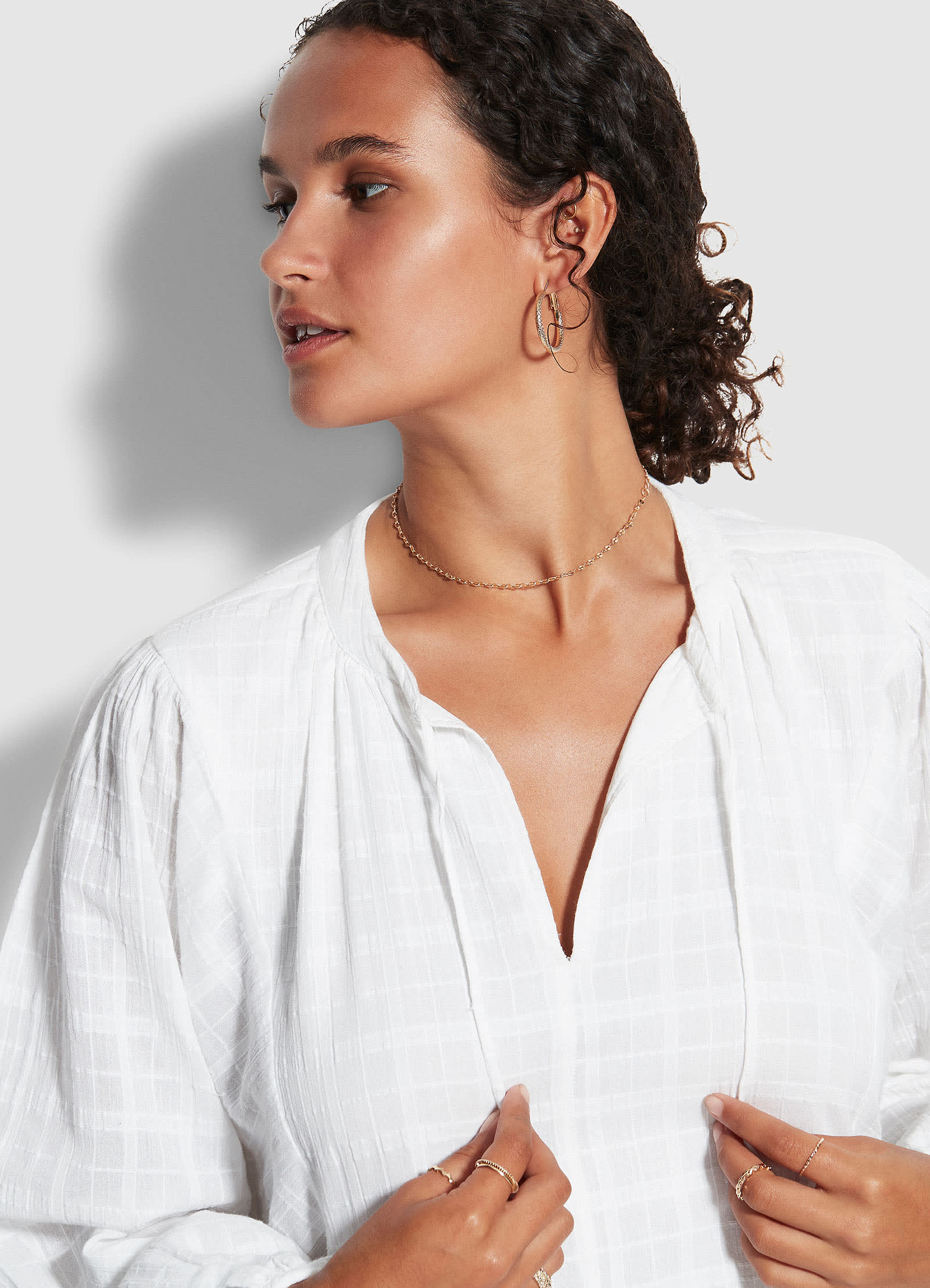 Drifter Tiered Dress - White - Image 5
