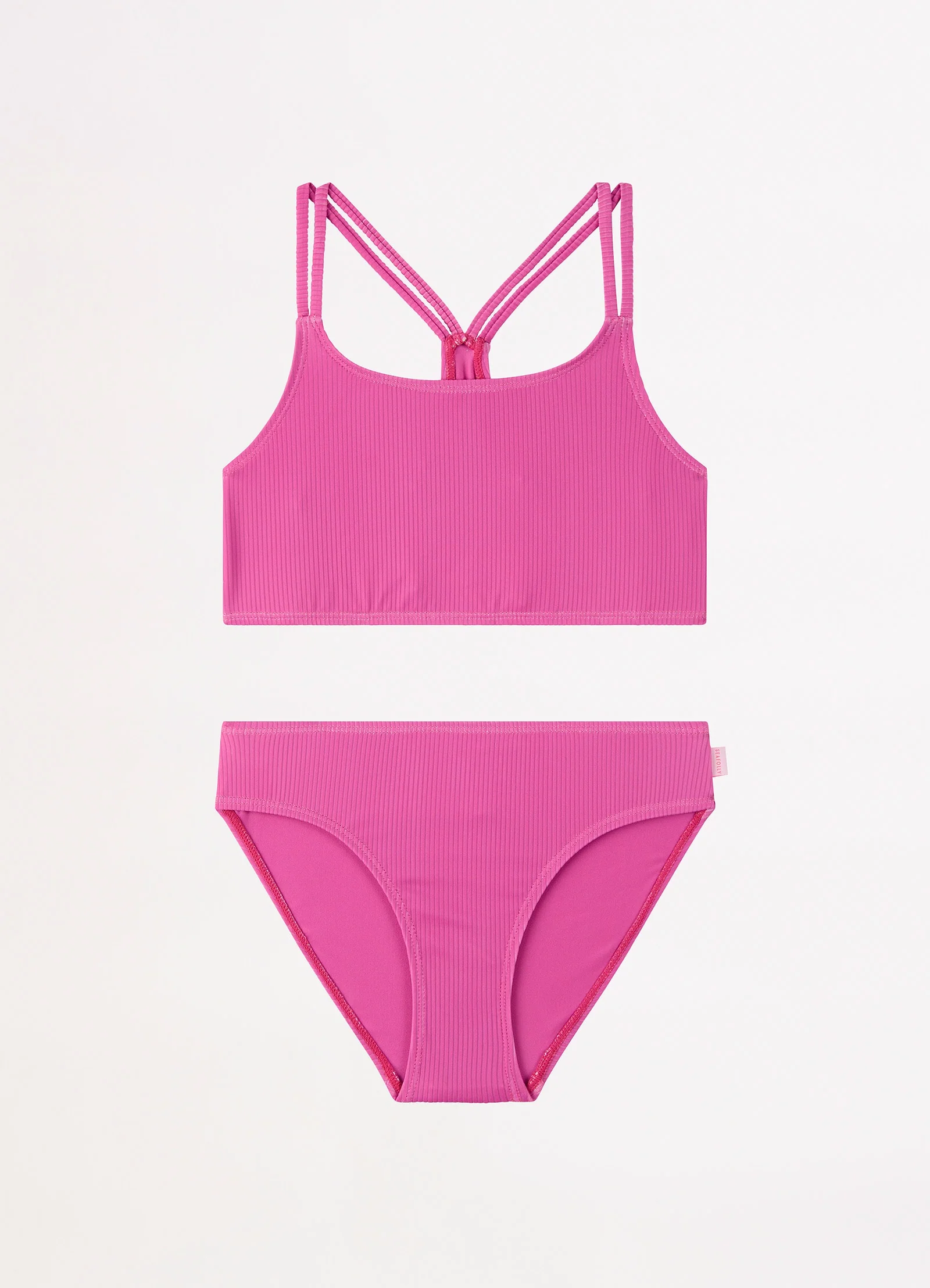 Essential Girls Multi Strap Bikini - Pink - Image 2