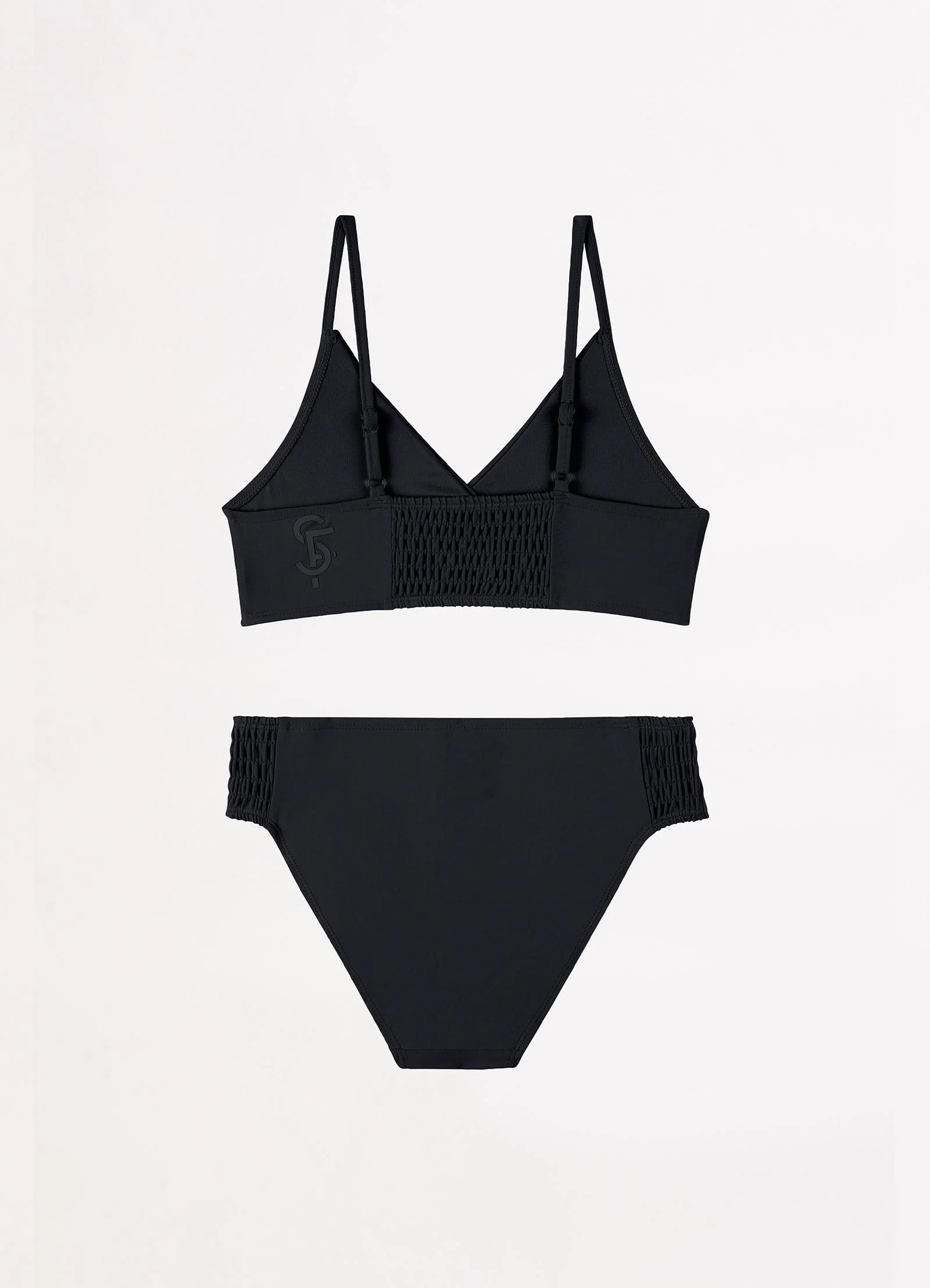 Essentials Girls Shirred Bikini - Black - Image 2