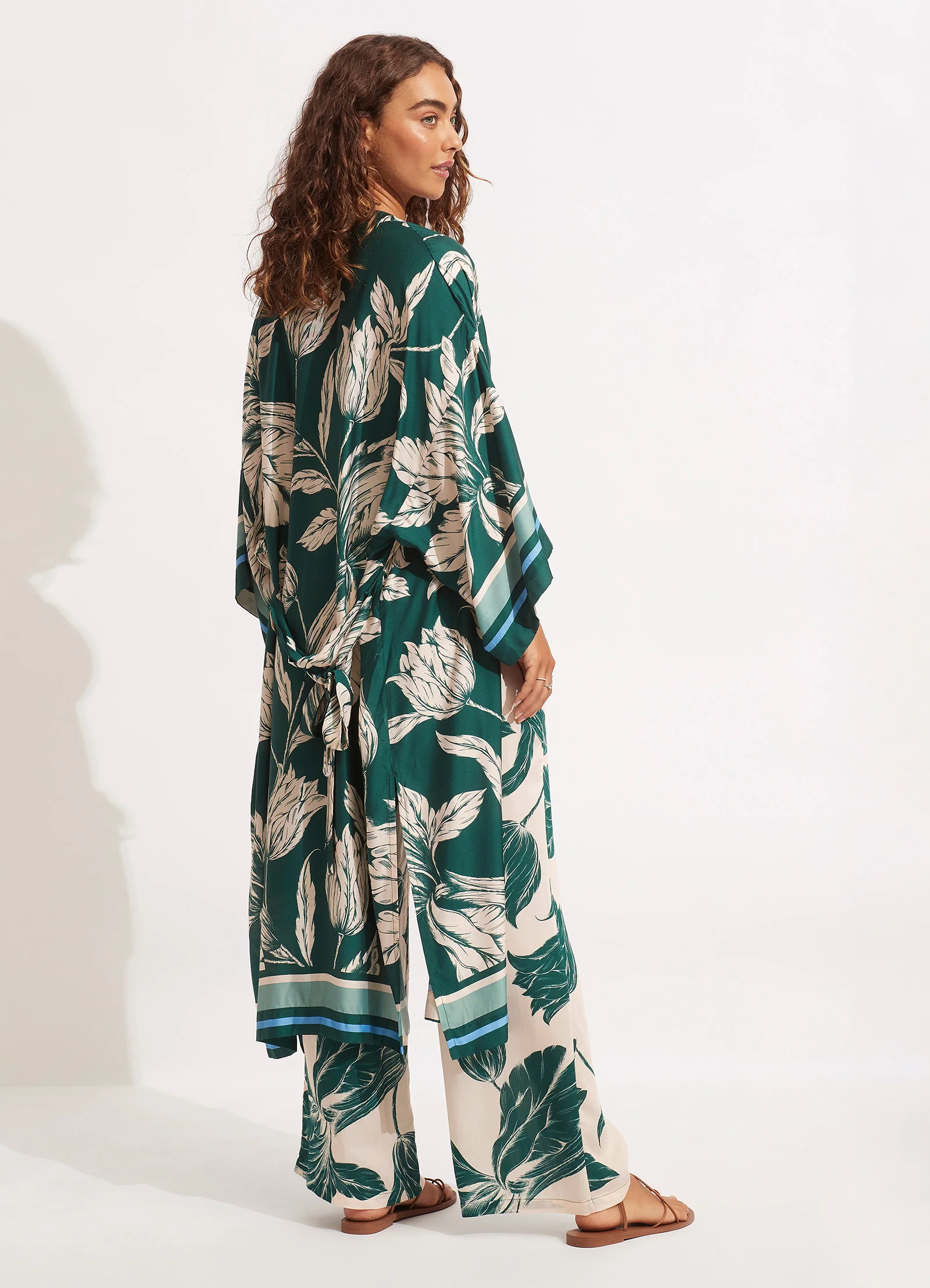 Fleur de Bloom Kimono - Evergreen - Image 4