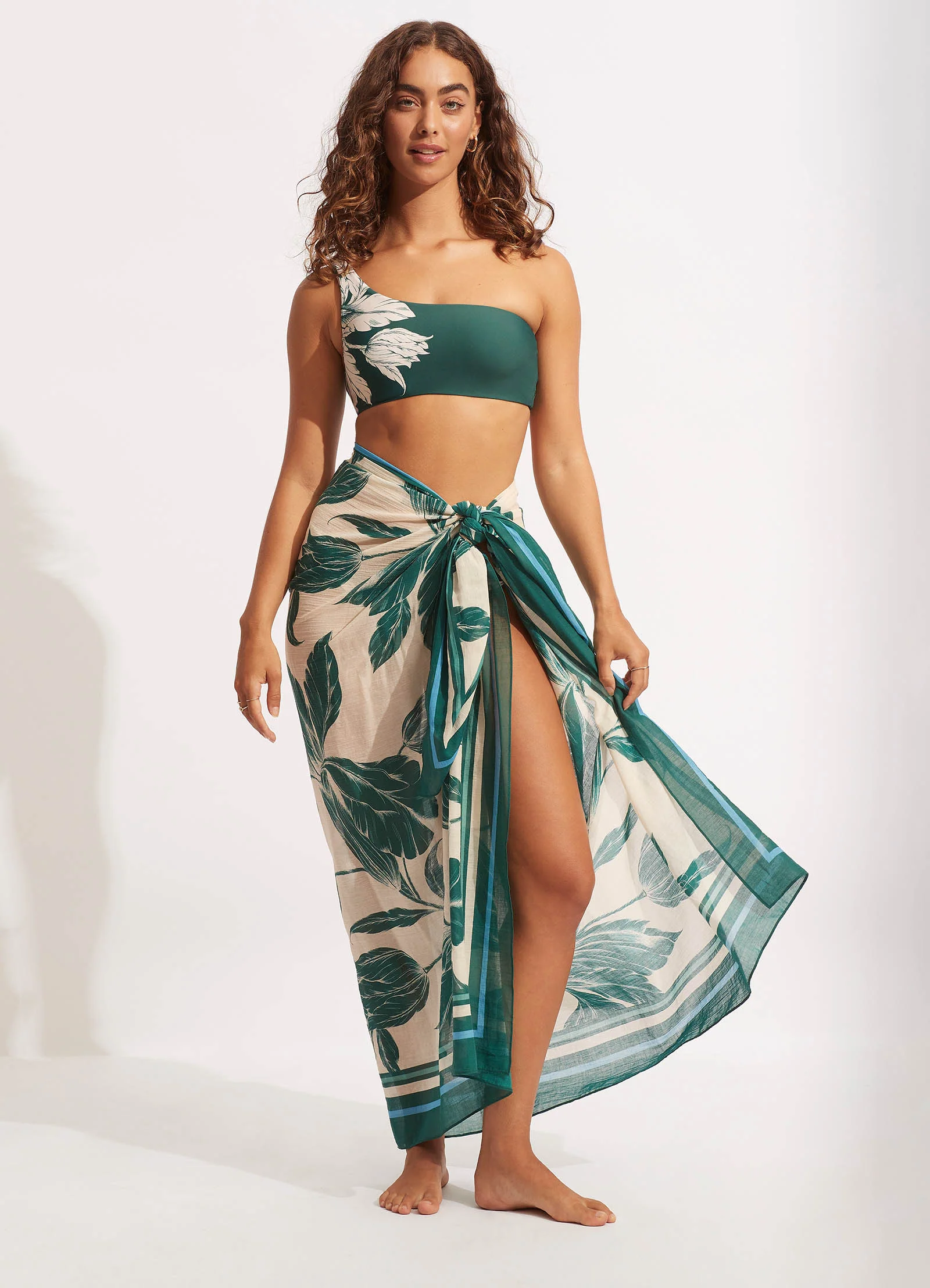 Fleur De Bloom Pareo - Evergreen - Image 2