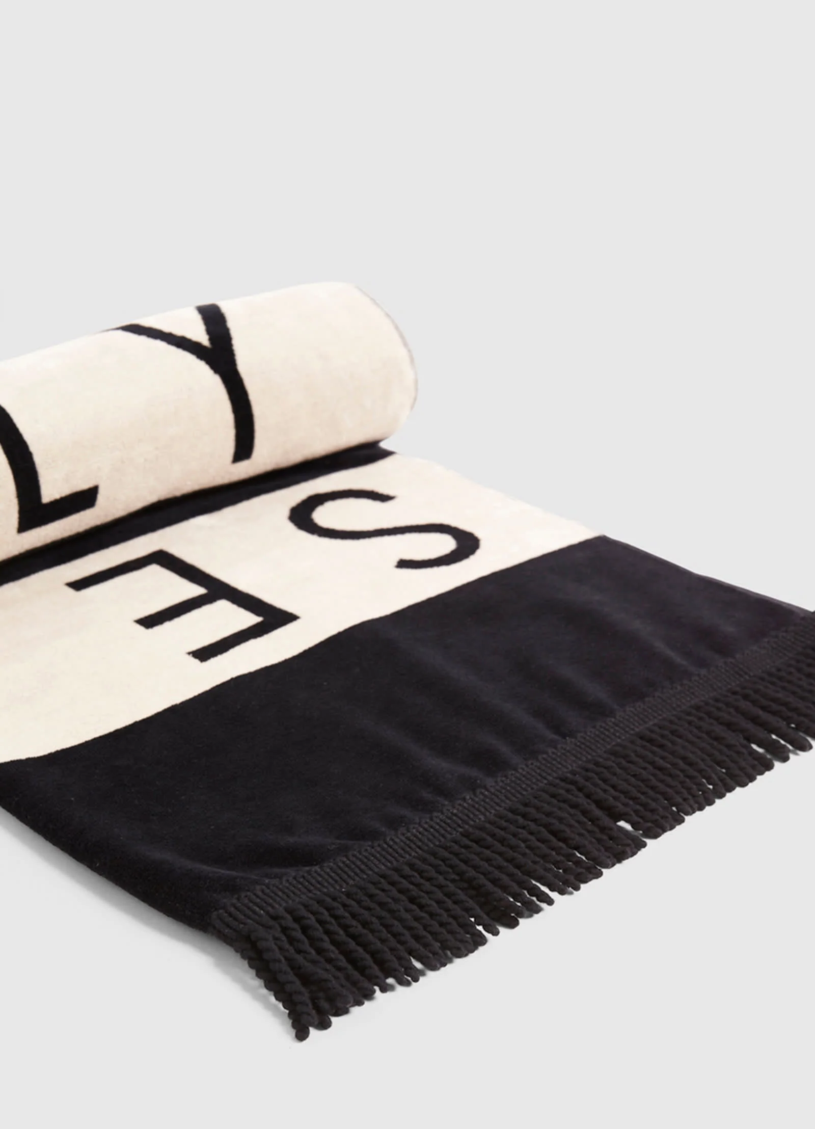 Folly Stripe Towel - Black - Image 4