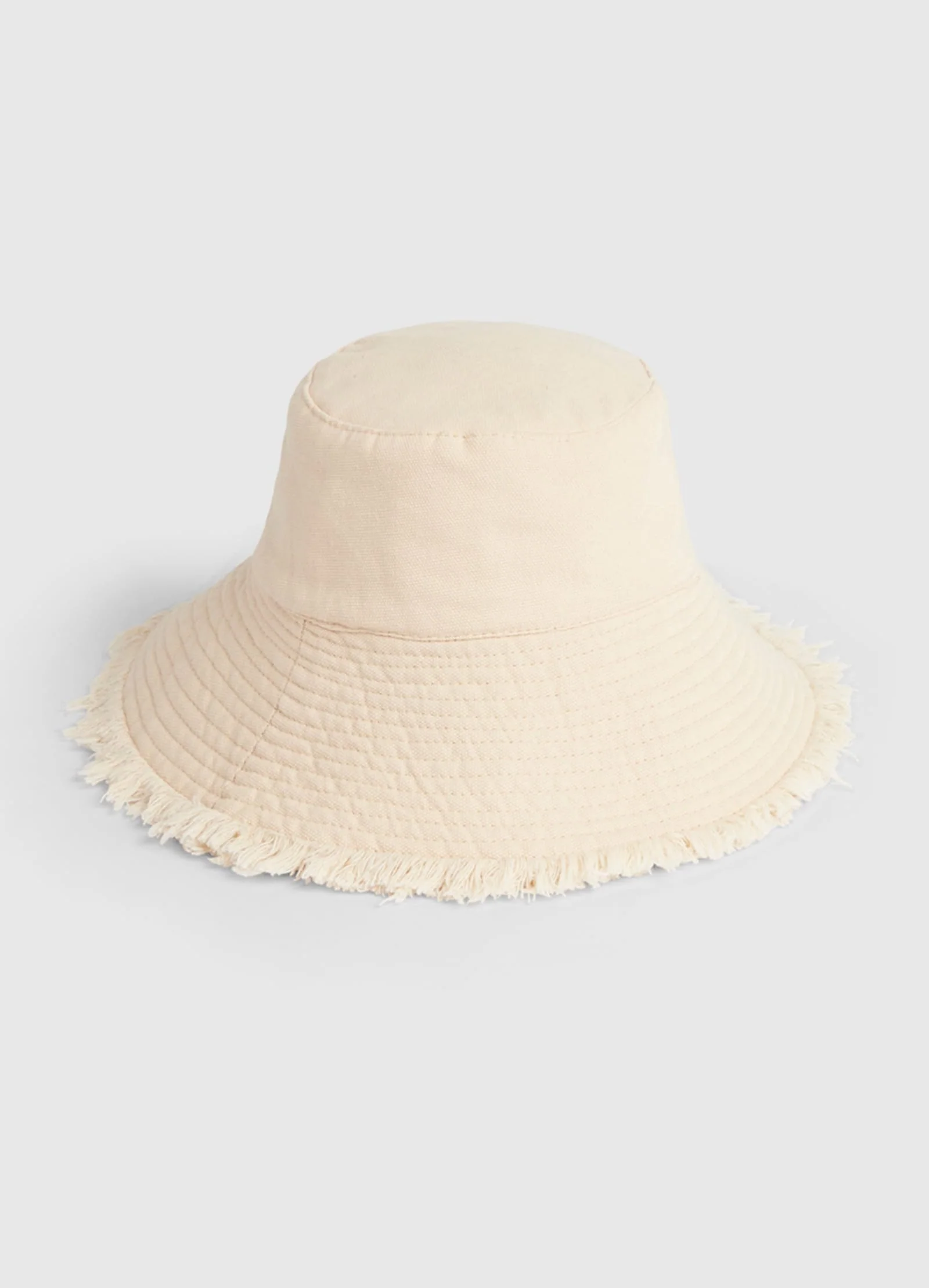 Fringe Bucket Hat - Natural - Image 5