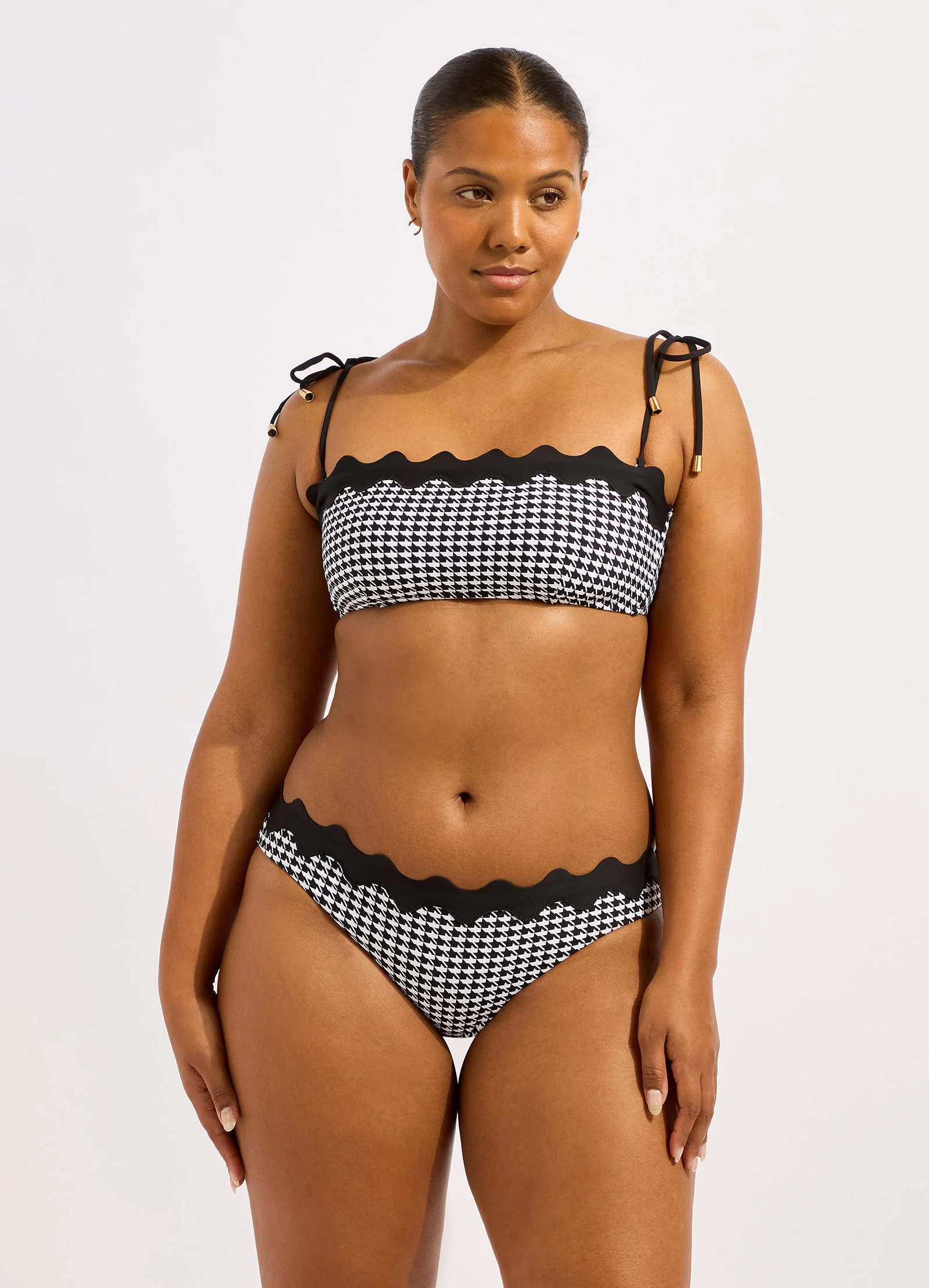 Gia Check Ric Rac Hipster Bikini Bottom - Image 6